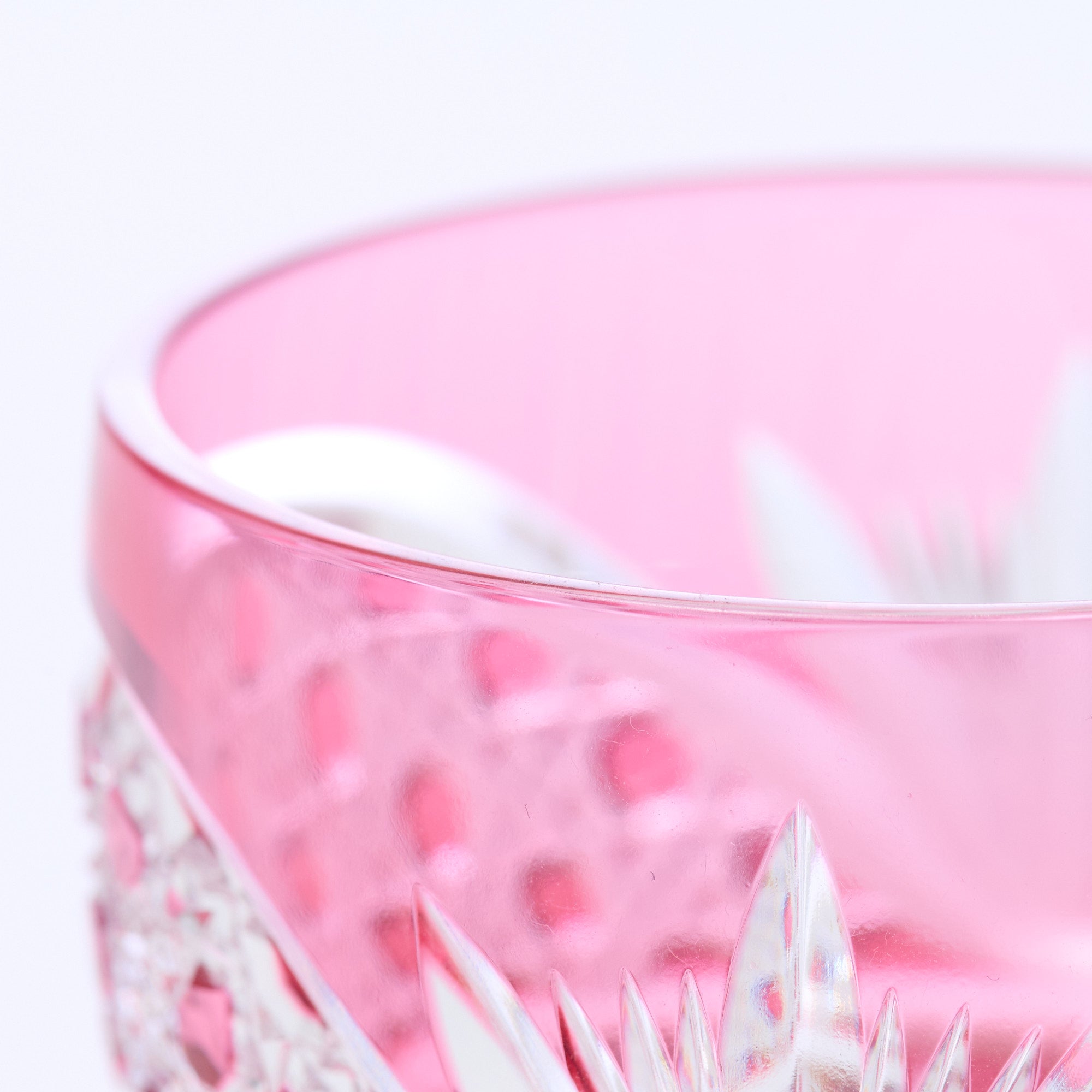 Pink Crystal Guinomi Sake Cup