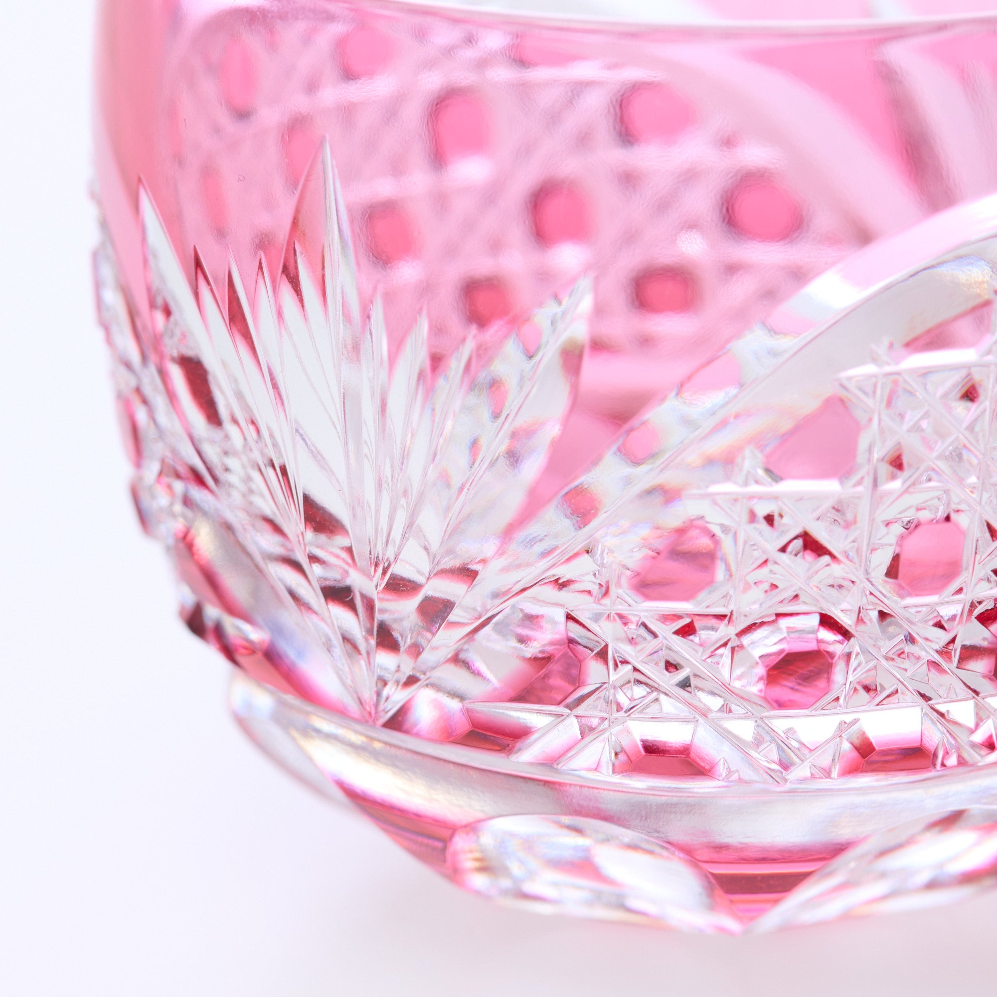 Pink Crystal Guinomi Sake Cup
