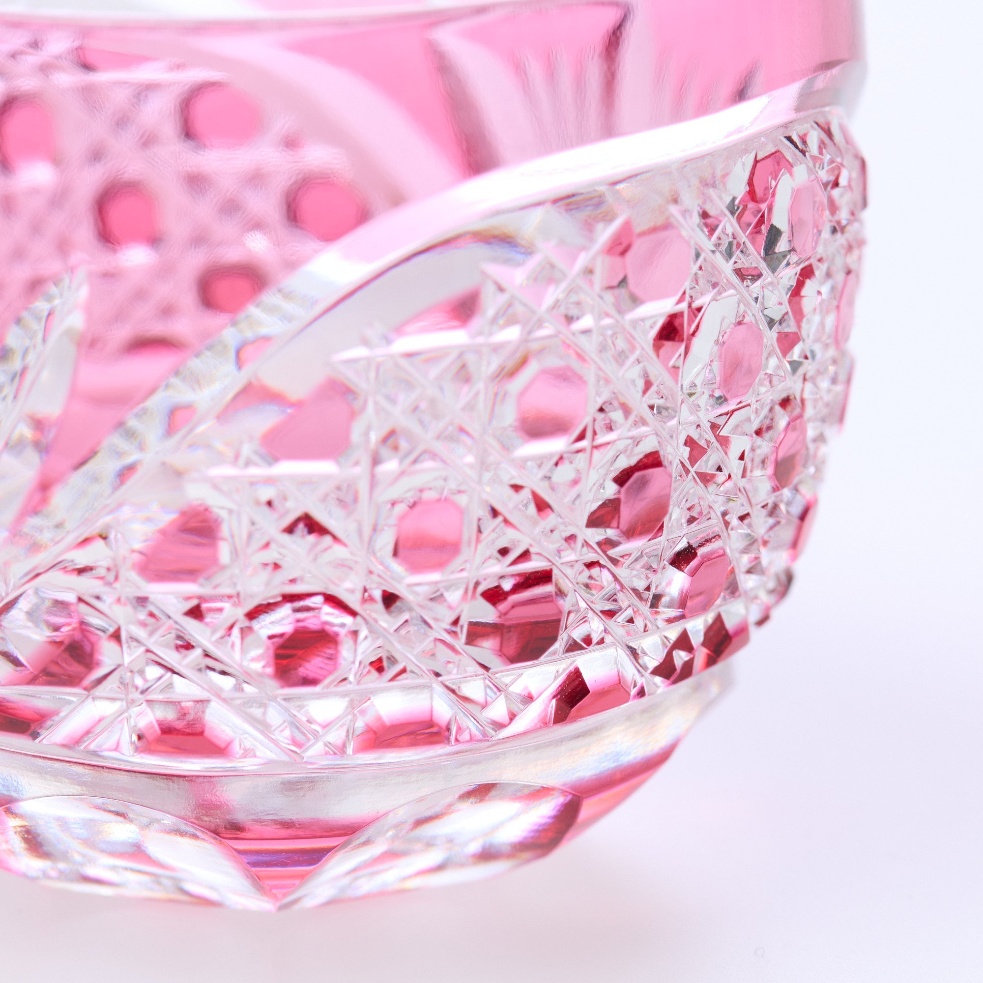 Pink Crystal Guinomi Sake Cup