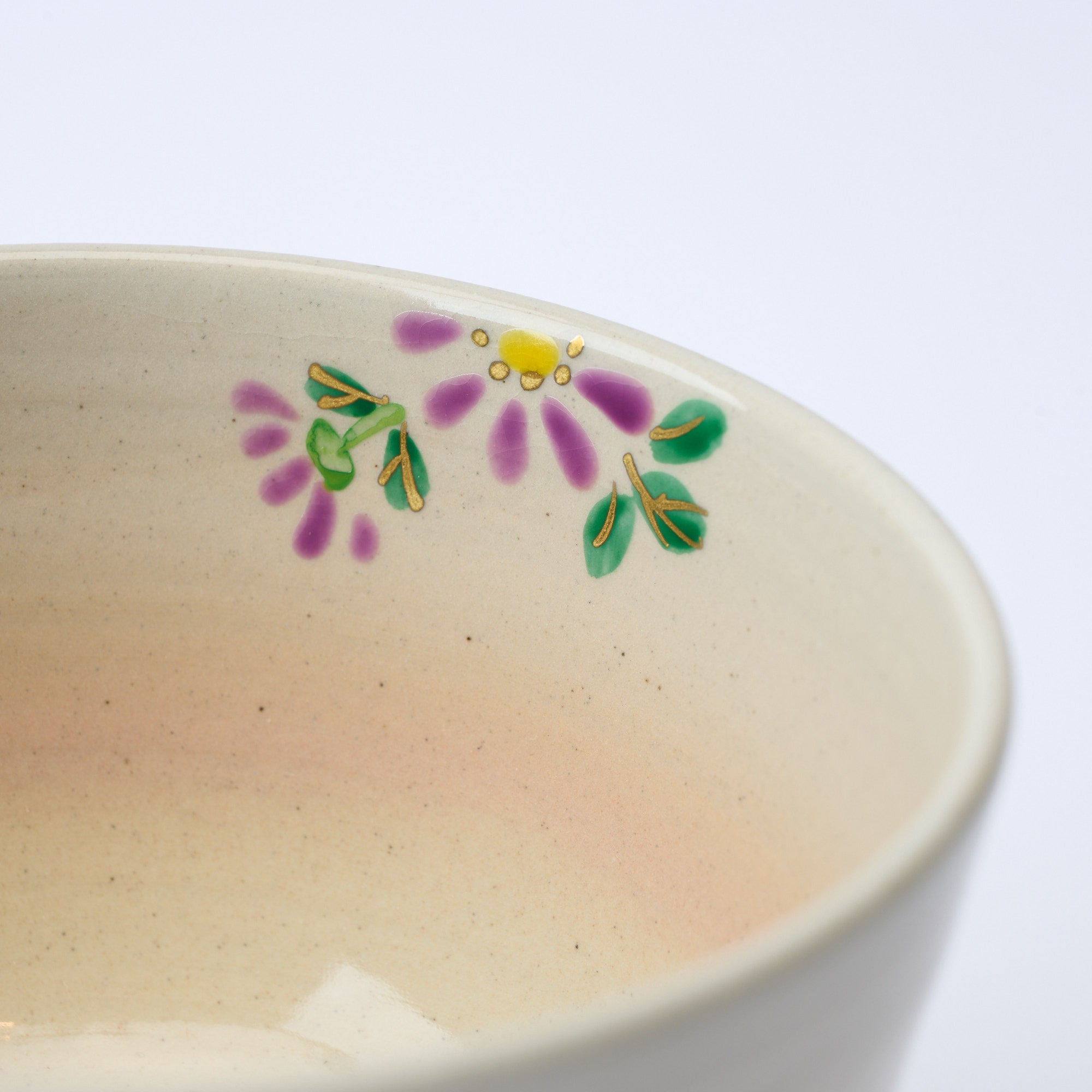 Chrysanthemums Along a Fence Matcha Bowl