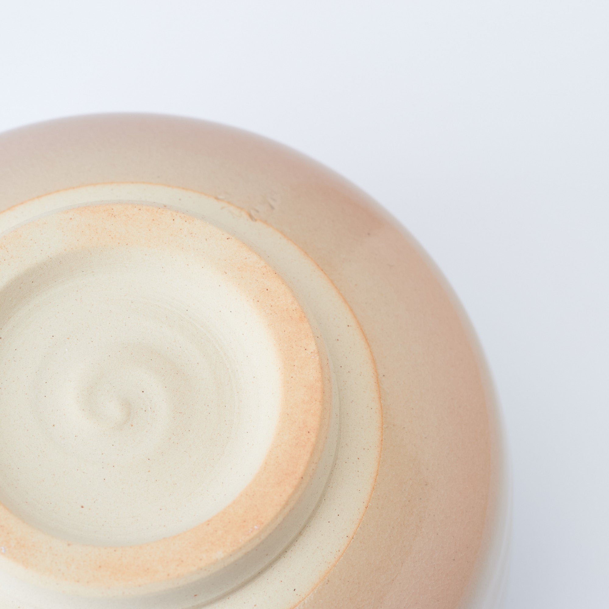 White Cream Gradient Matcha Bowl