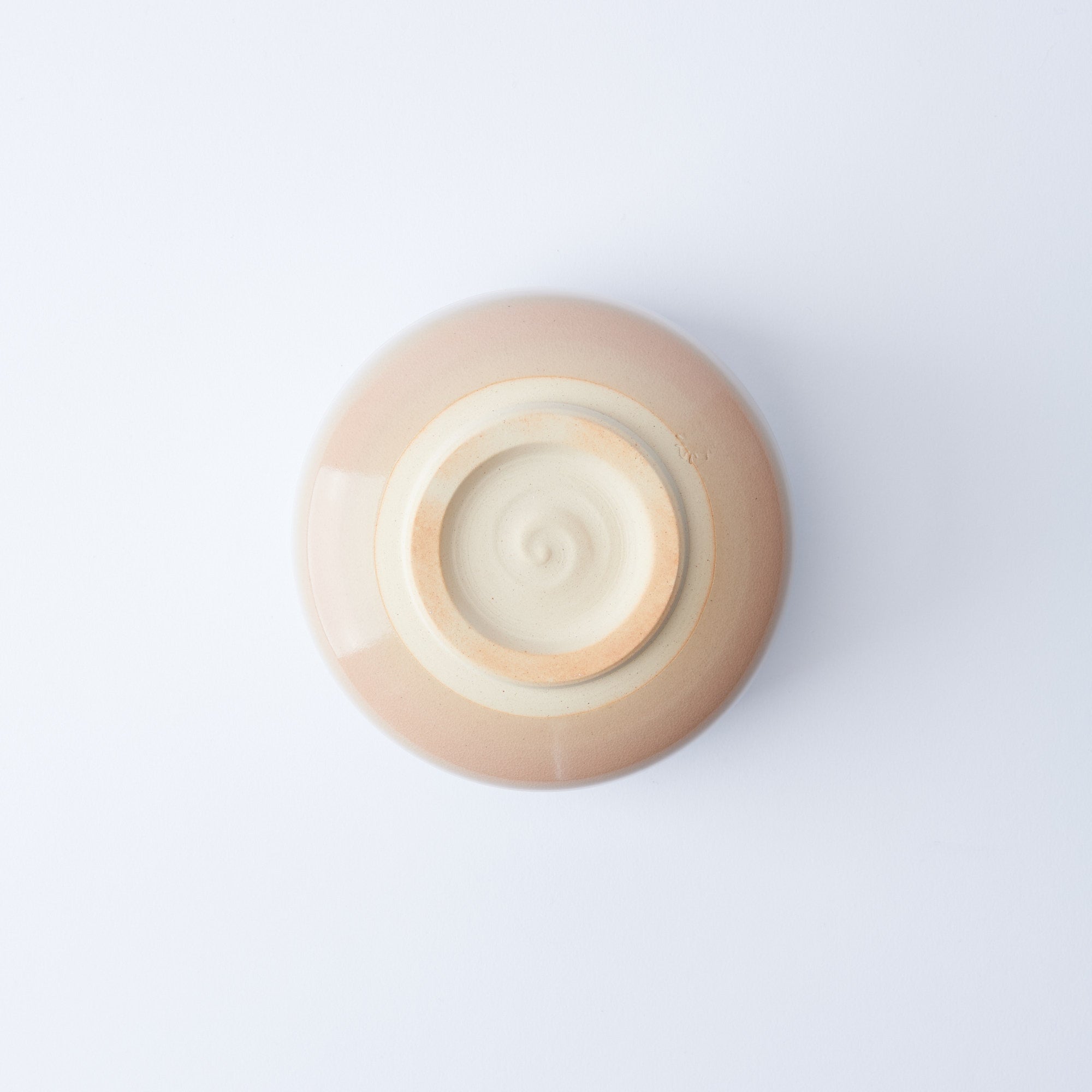 White Cream Gradient Matcha Bowl