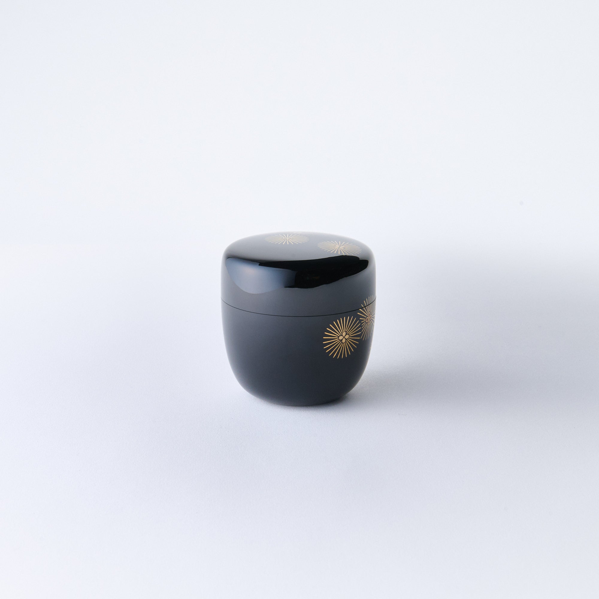 Gold and Silver Larch Tree Natsume Matcha Container