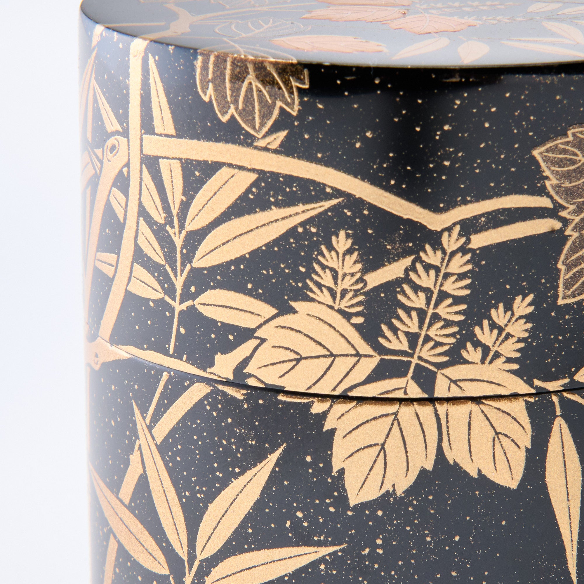 Golden Sasagiri Nakatsugi Matcha Container