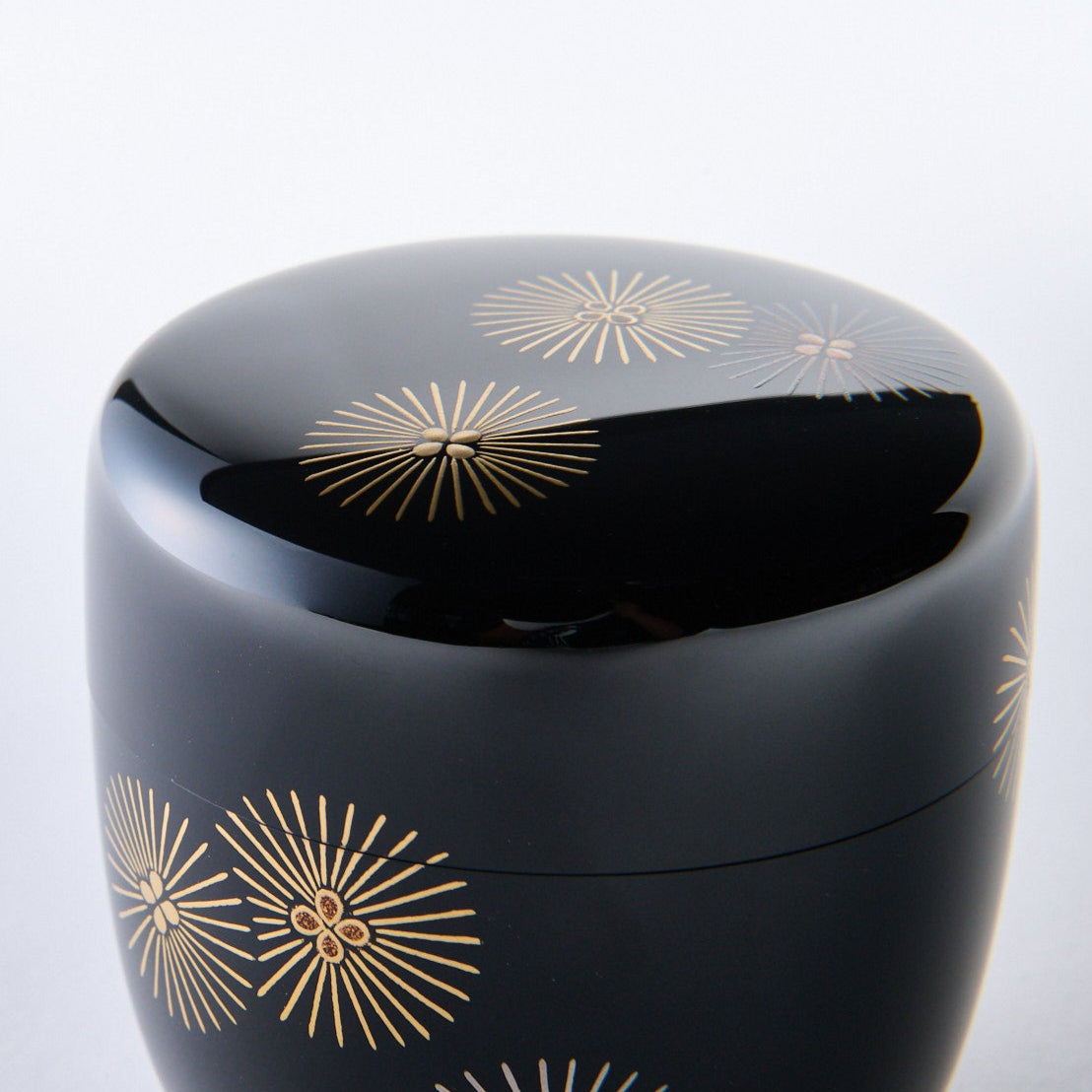 Gold and Silver Larch Tree Natsume Matcha Container