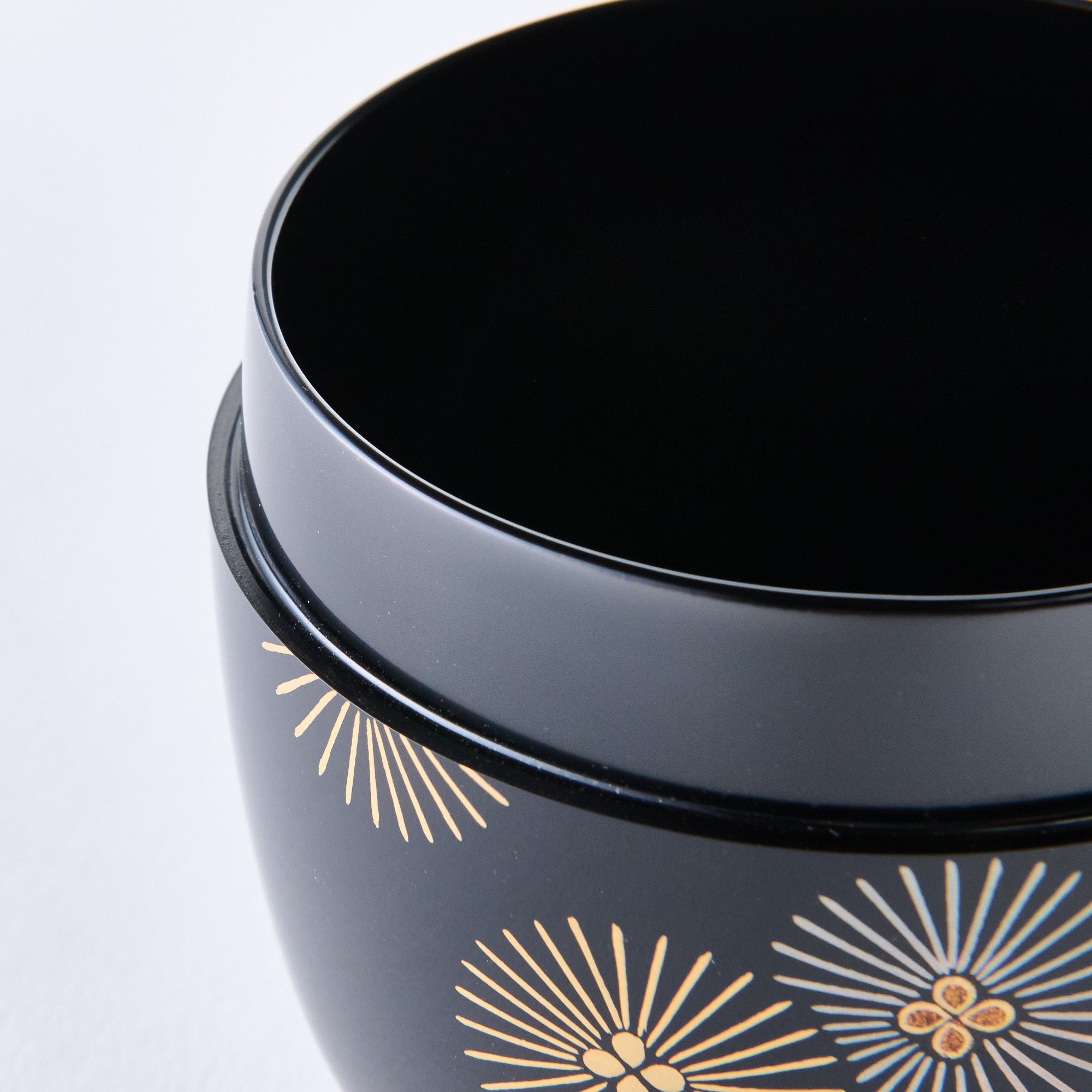 Gold and Silver Larch Tree Natsume Matcha Container