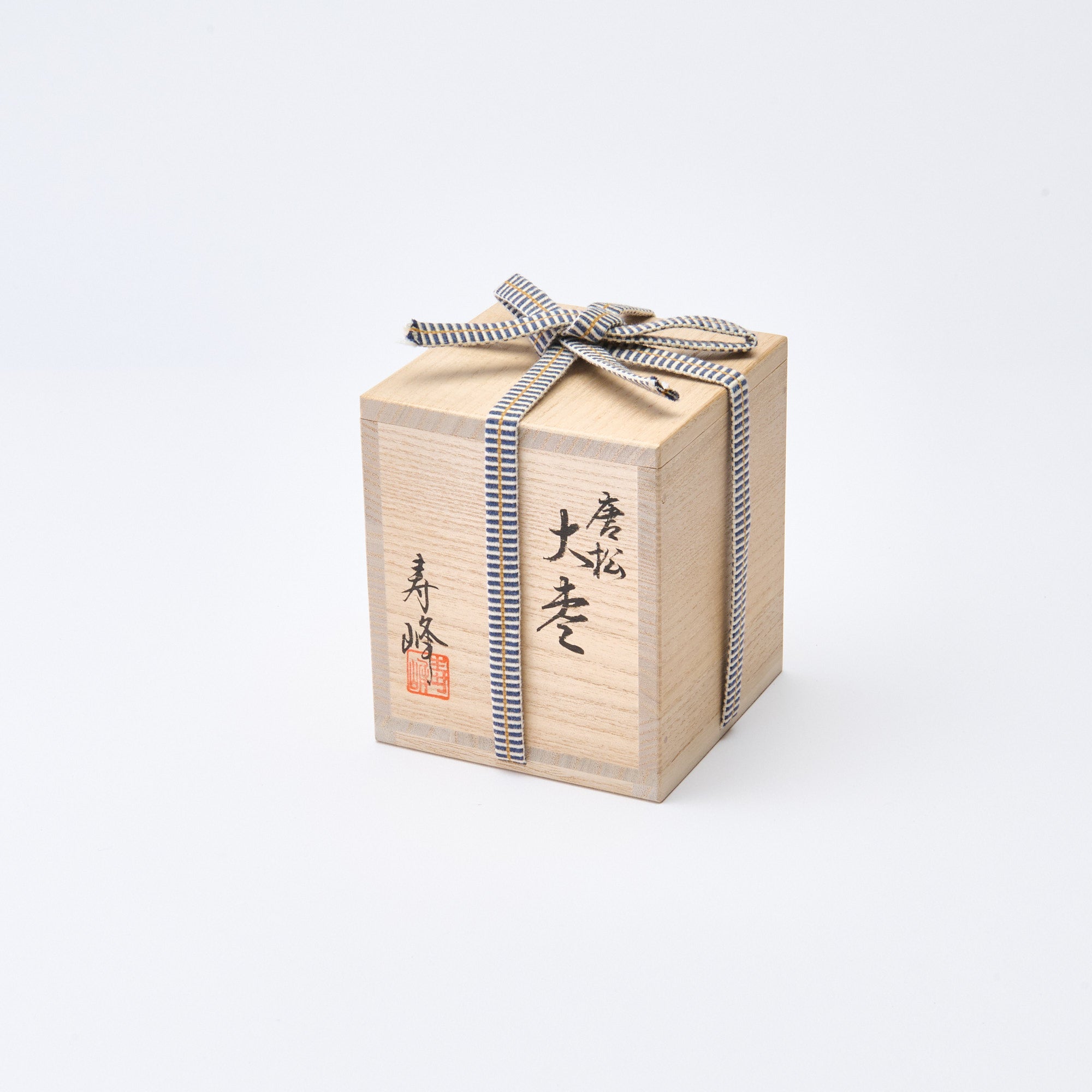 Gold and Silver Larch Tree Natsume Matcha Container