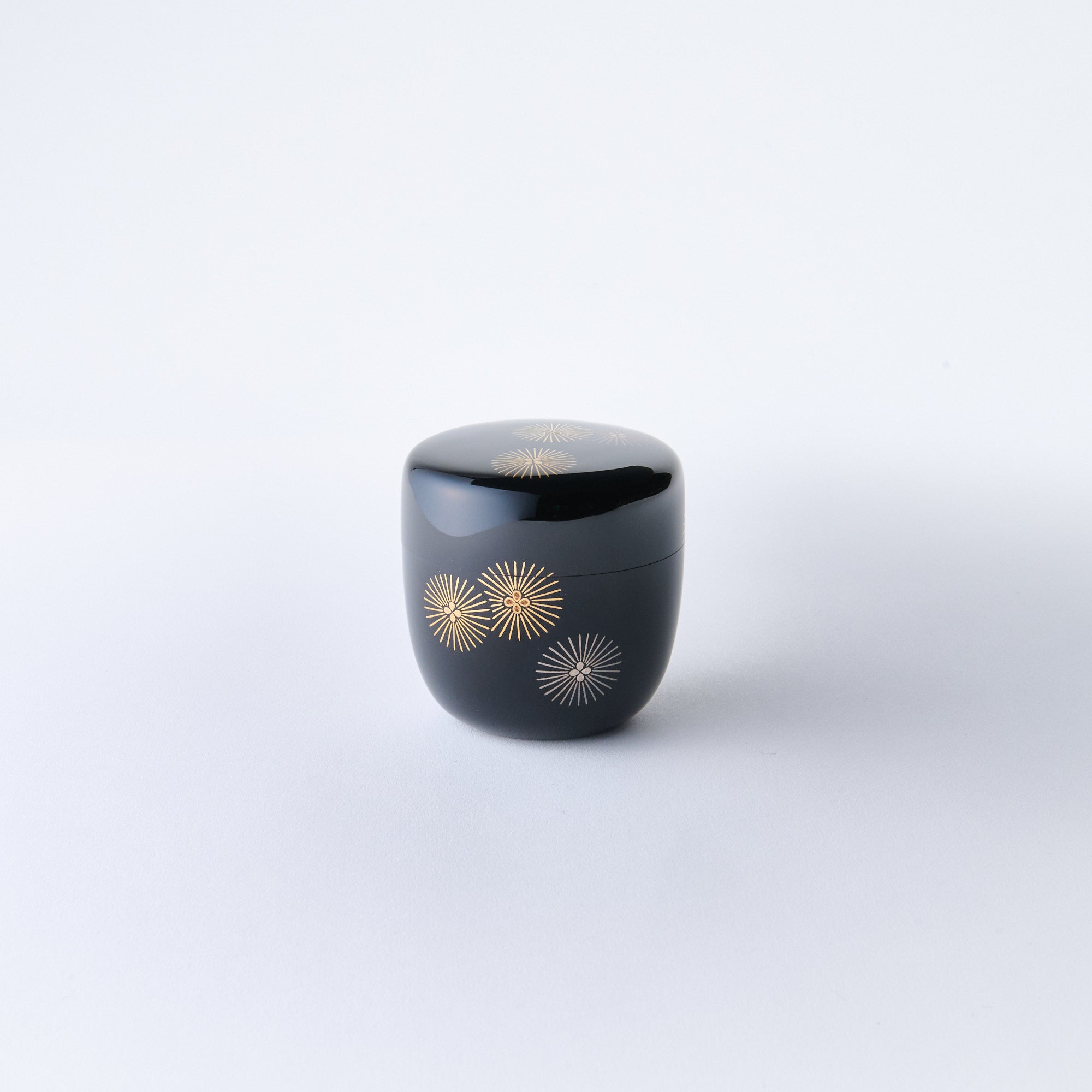 Gold and Silver Larch Tree Natsume Matcha Container