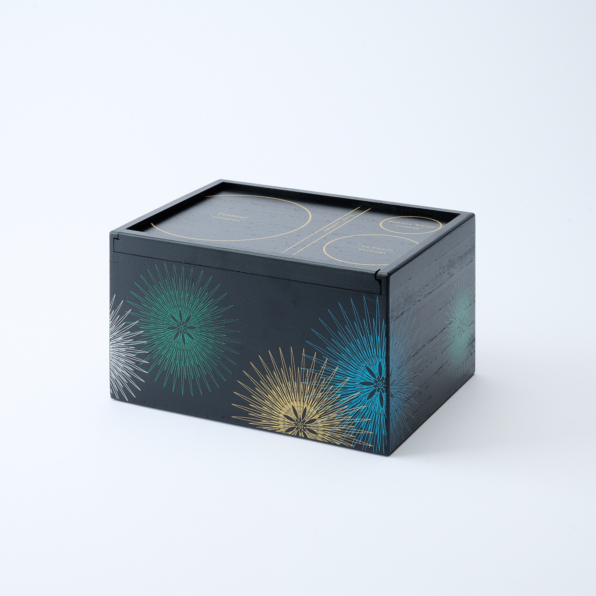 Yu-Chabako Black & Fireworks Matcha Tea Set