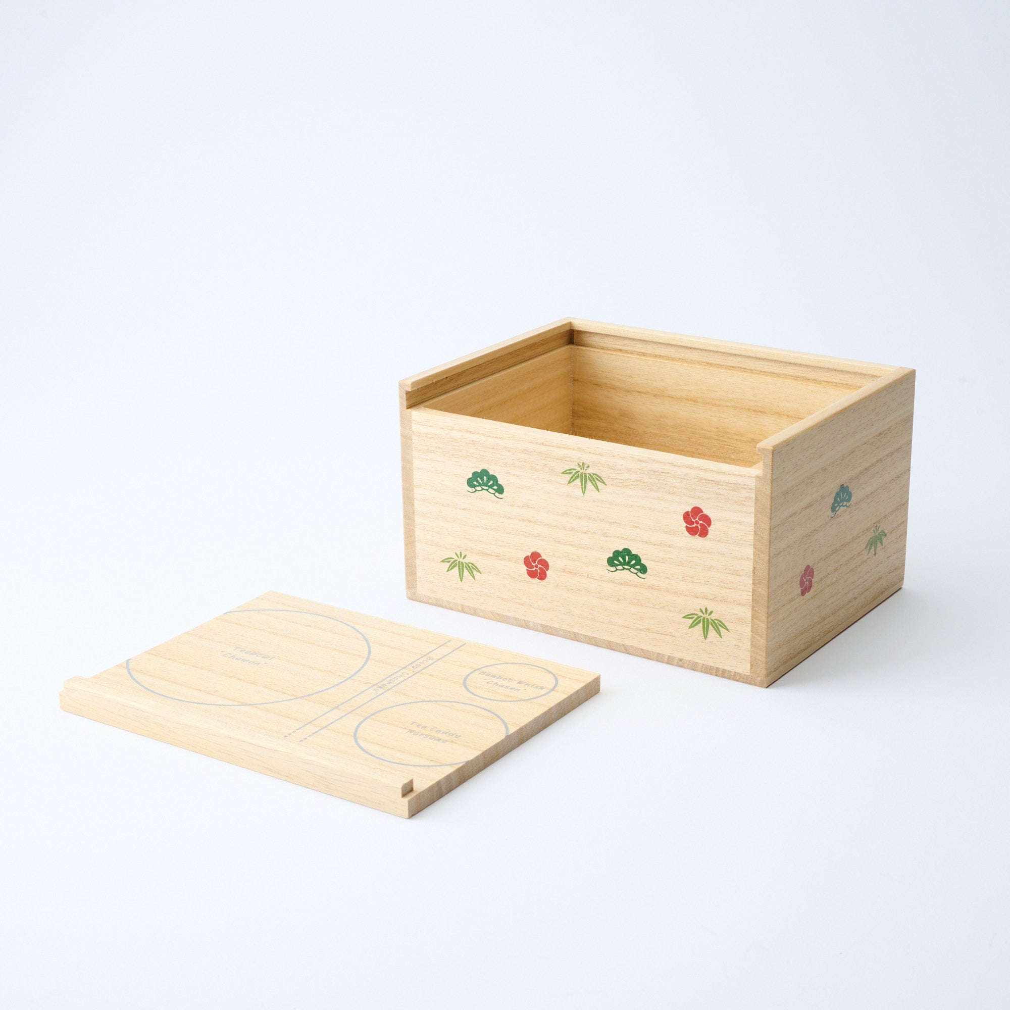 Yu-Chabako Wood Grain Matcha Tea Set