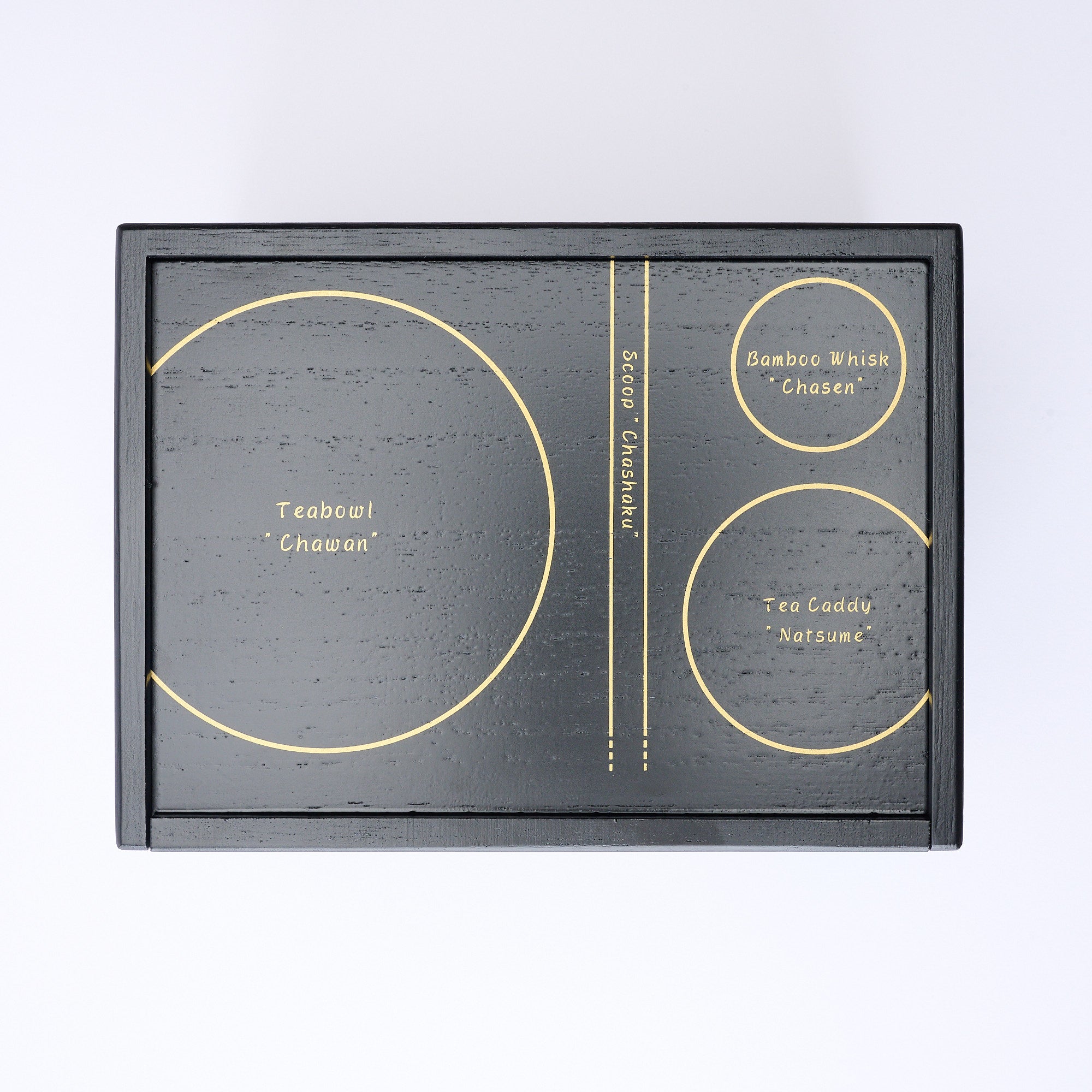 Yu-Chabako Black & Fireworks Matcha Tea Set