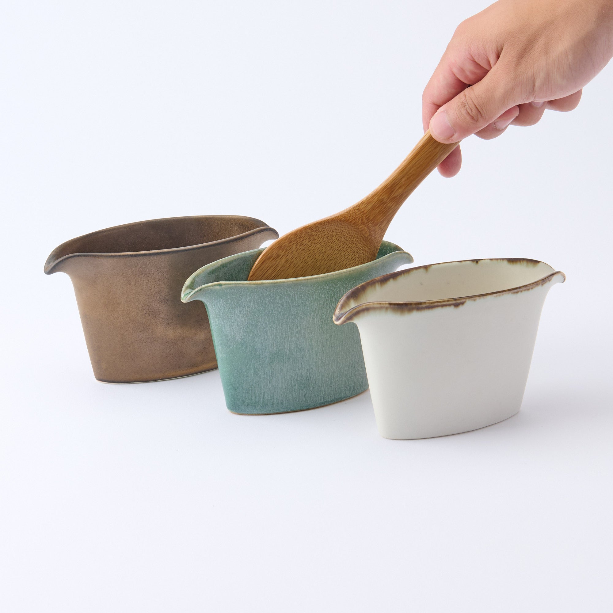 Earthy Glaze Sauce & Utensil Holder