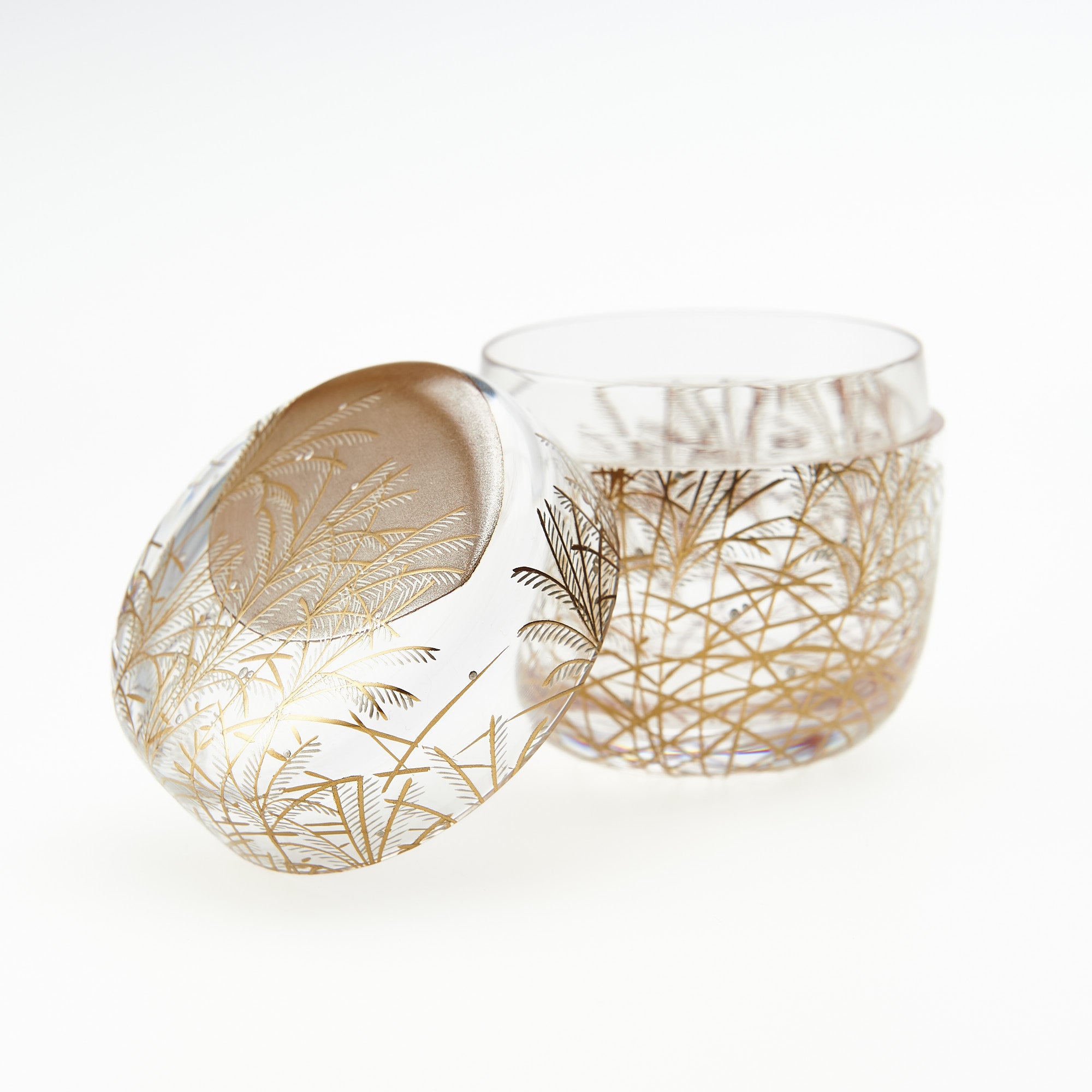 Silver Grass Under the Moon Natsume Matcha Container