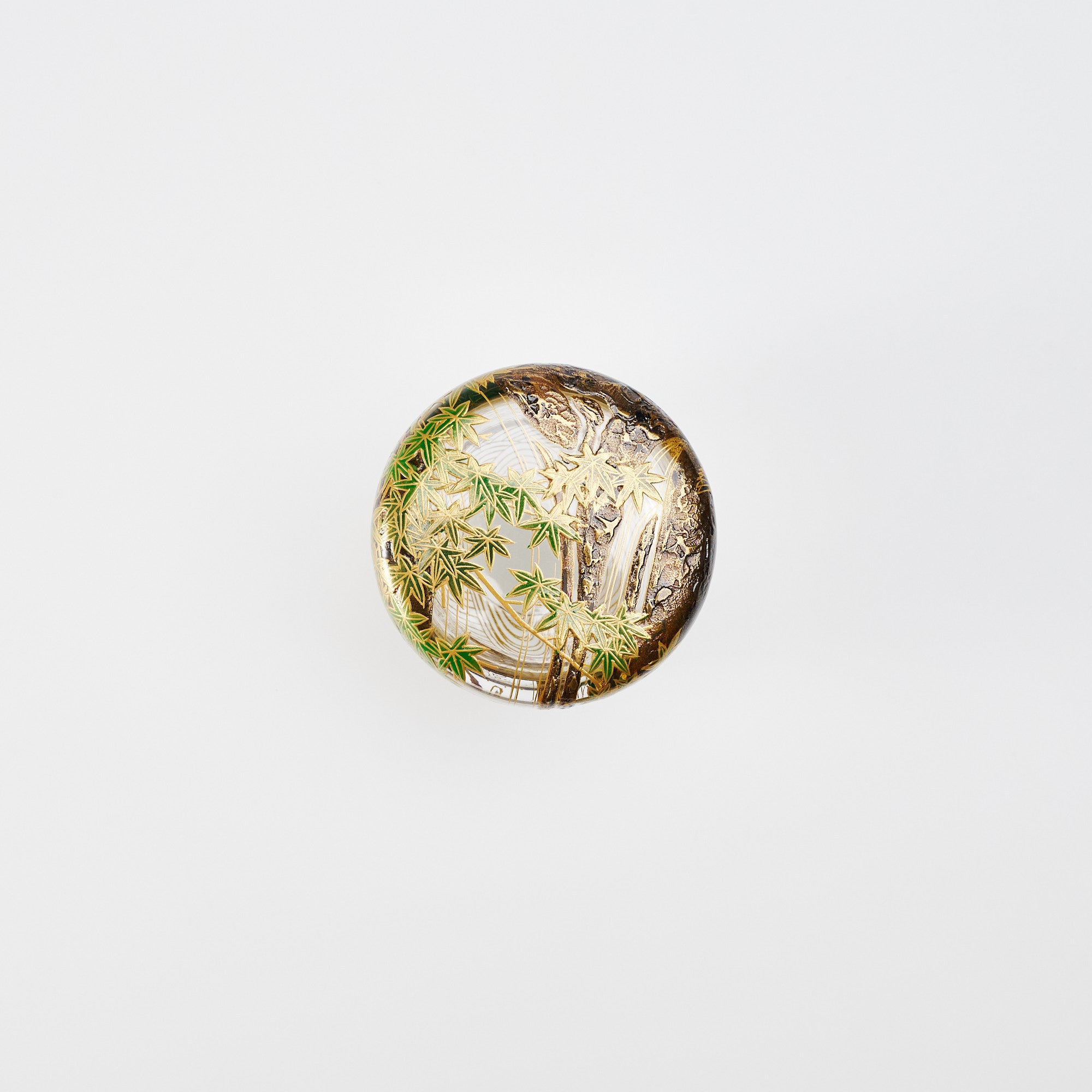 Wagtails at the Waterfall Natsume Matcha Container