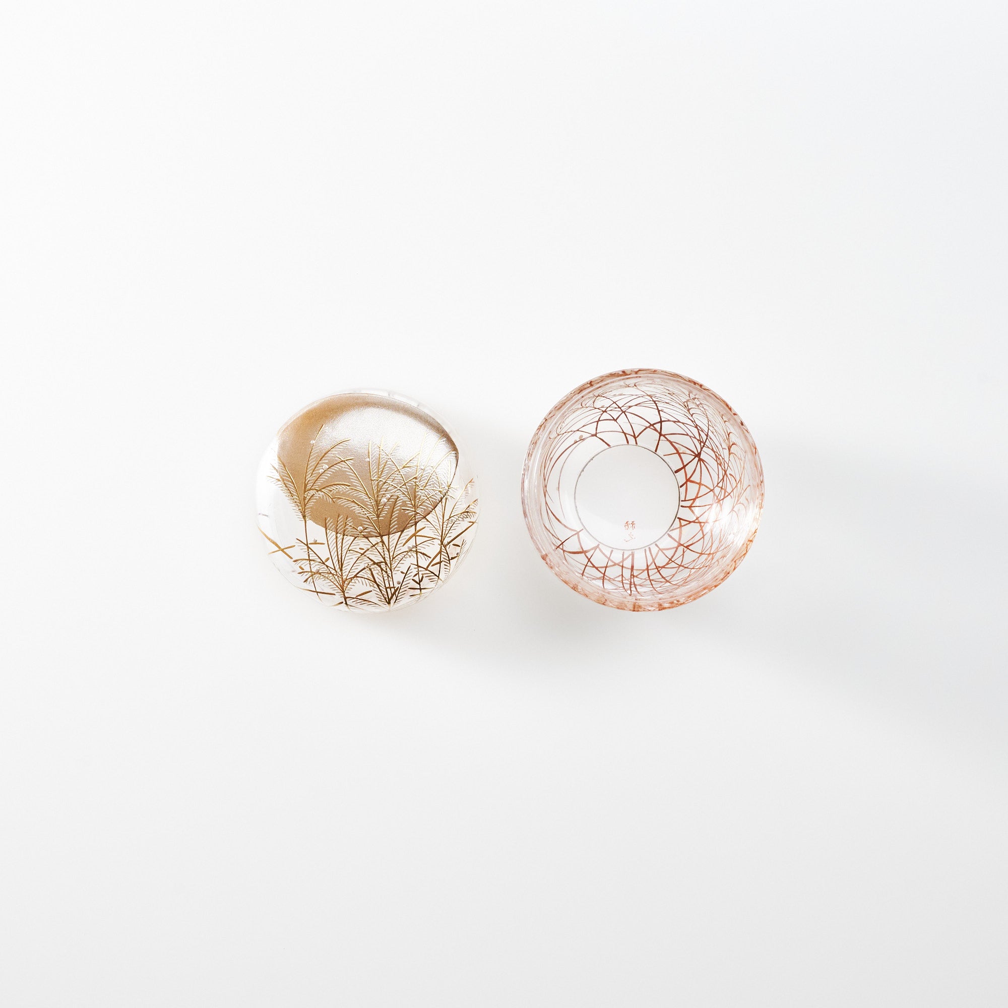 Silver Grass Under the Moon Natsume Matcha Container