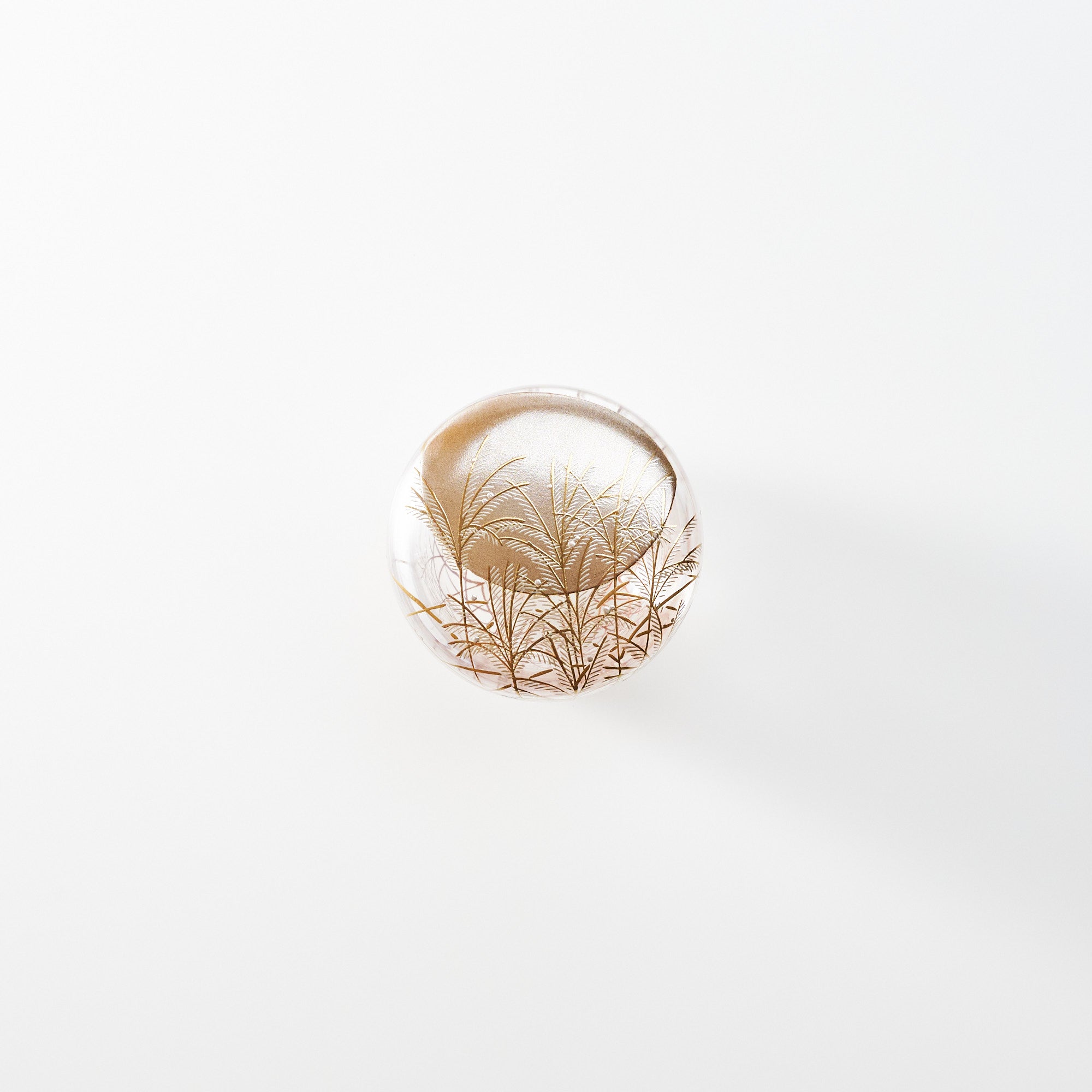 Silver Grass Under the Moon Natsume Matcha Container