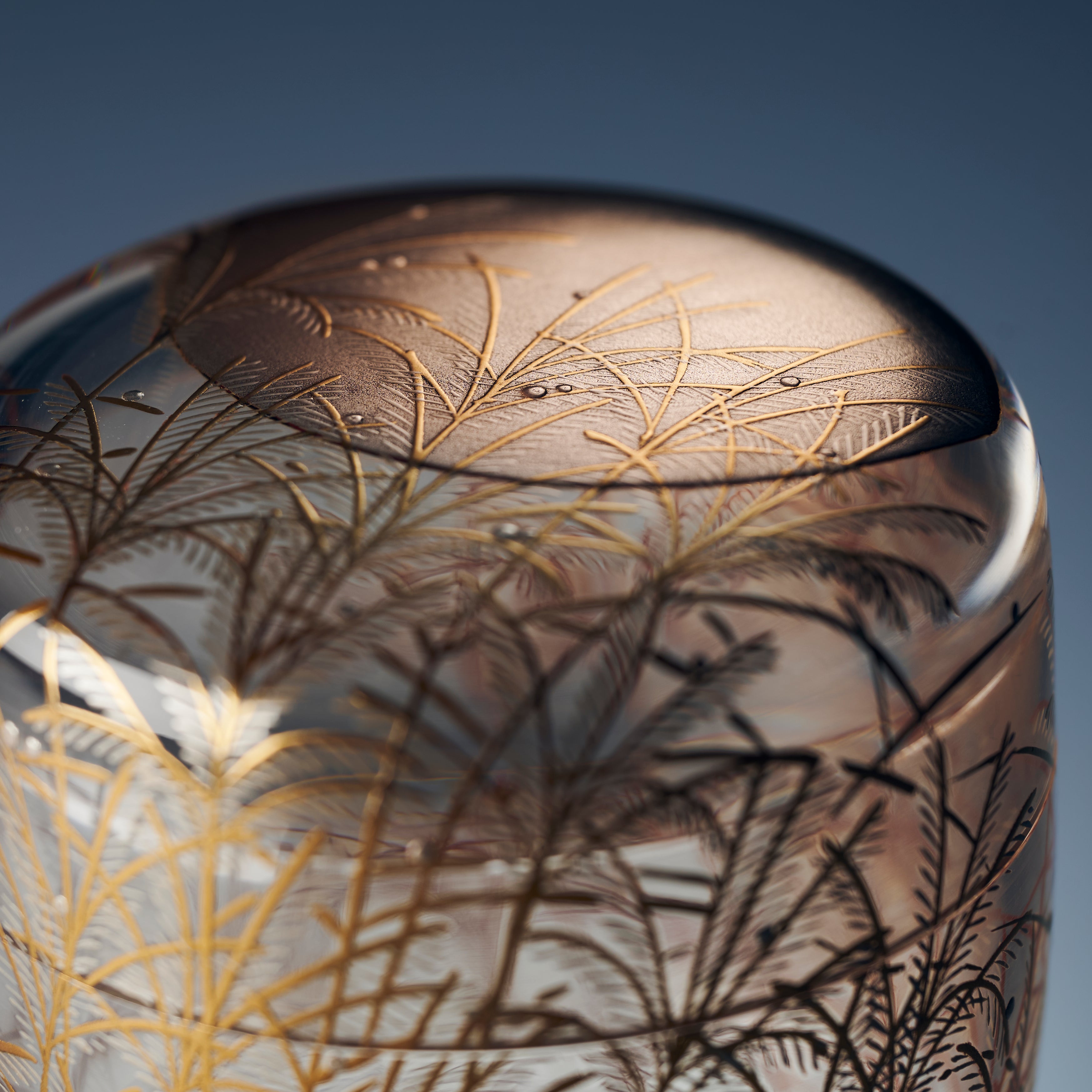 Silver Grass Under the Moon Natsume Matcha Container