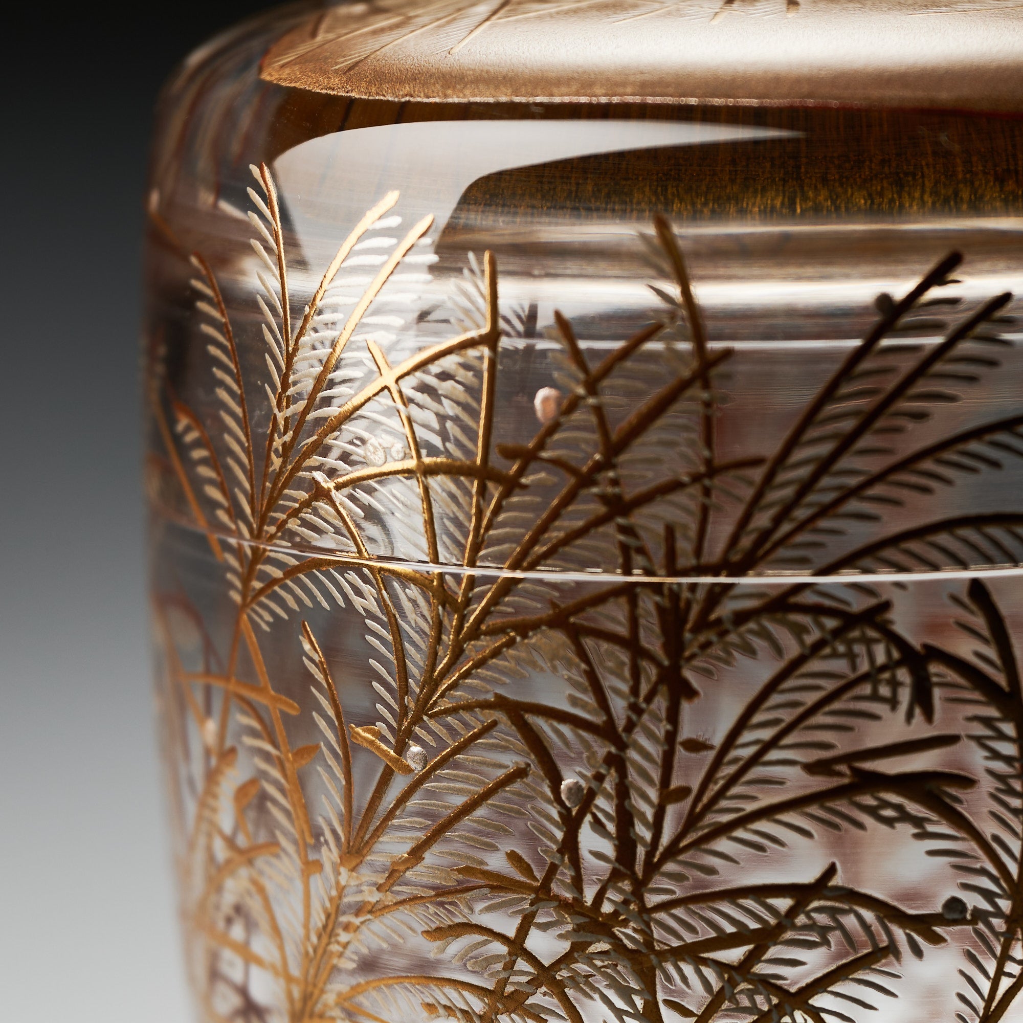 Silver Grass Under the Moon Natsume Matcha Container