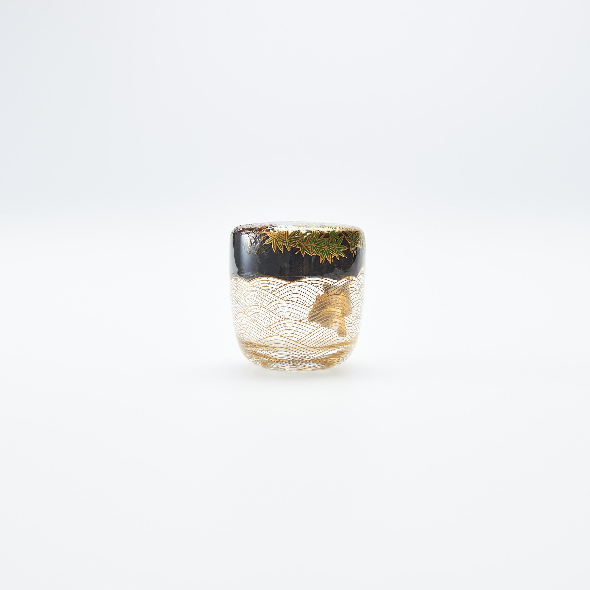 Wagtails at the Waterfall Natsume Matcha Container