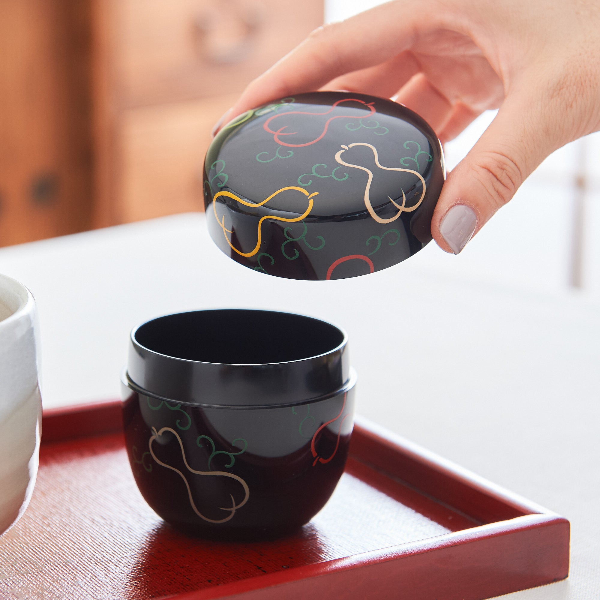 Colorful Six Gourds Natsume Matcha Container