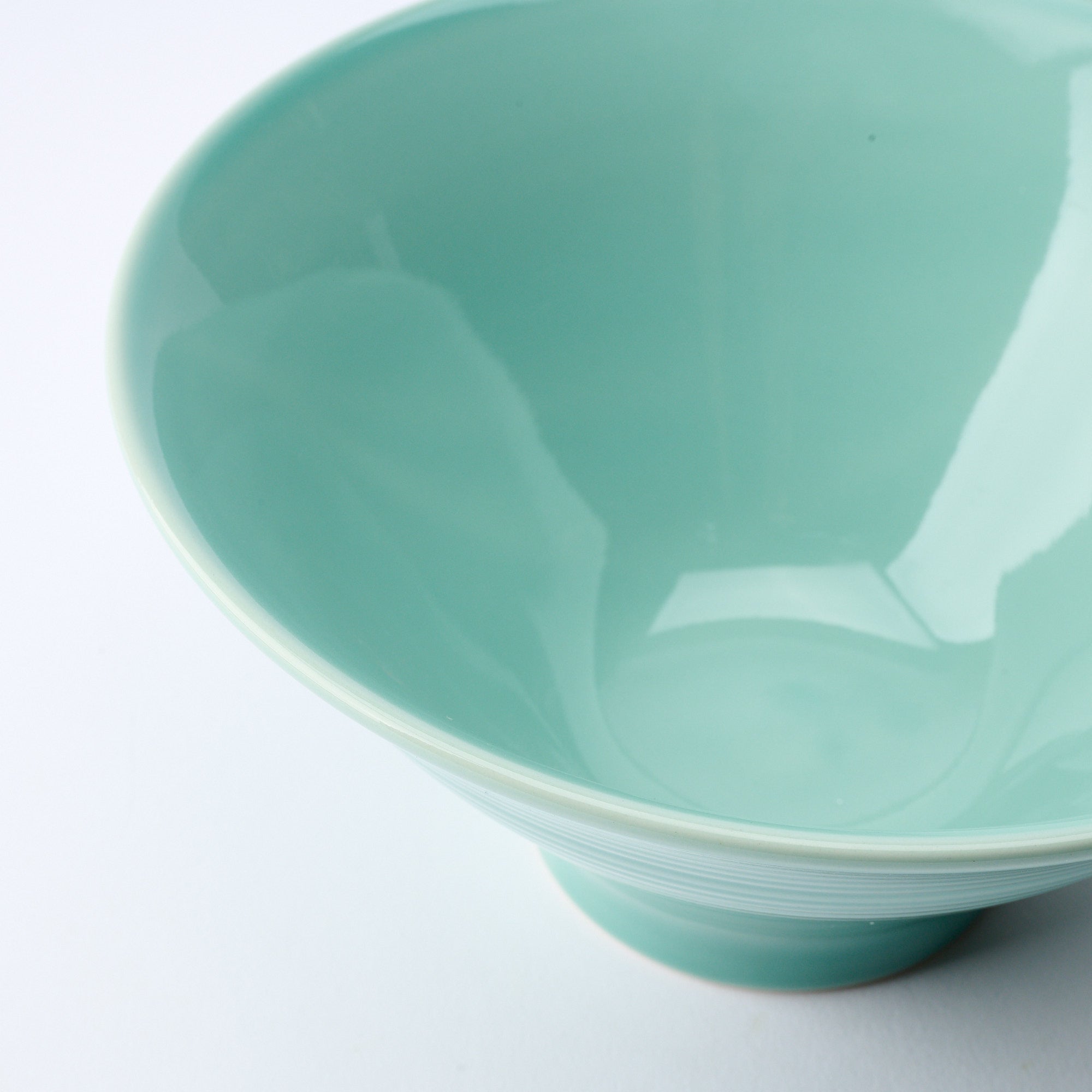 Turquoise Celadon Ramen Bowl 7.9 IN
