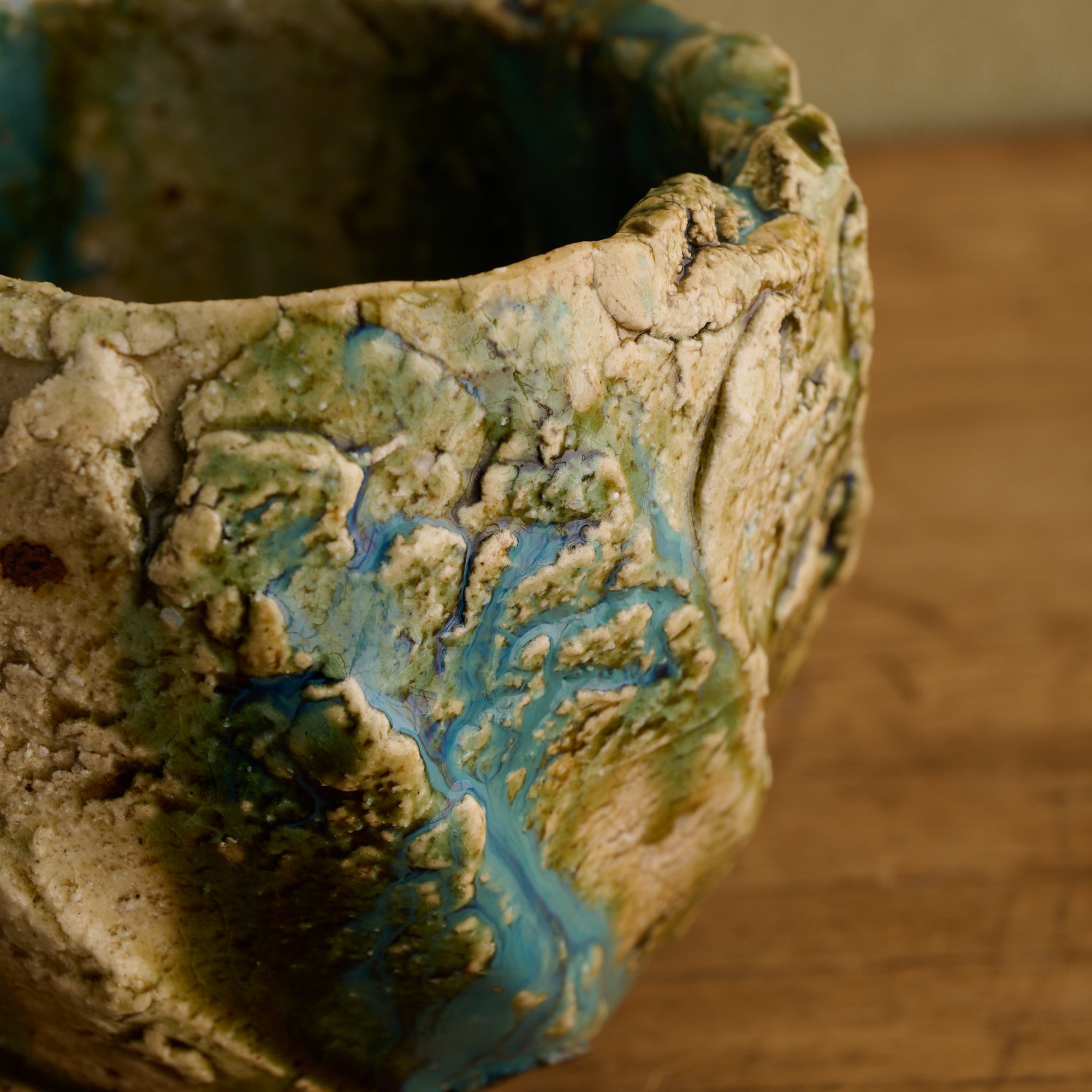 Oribe Earthen Wave Matcha Bowl