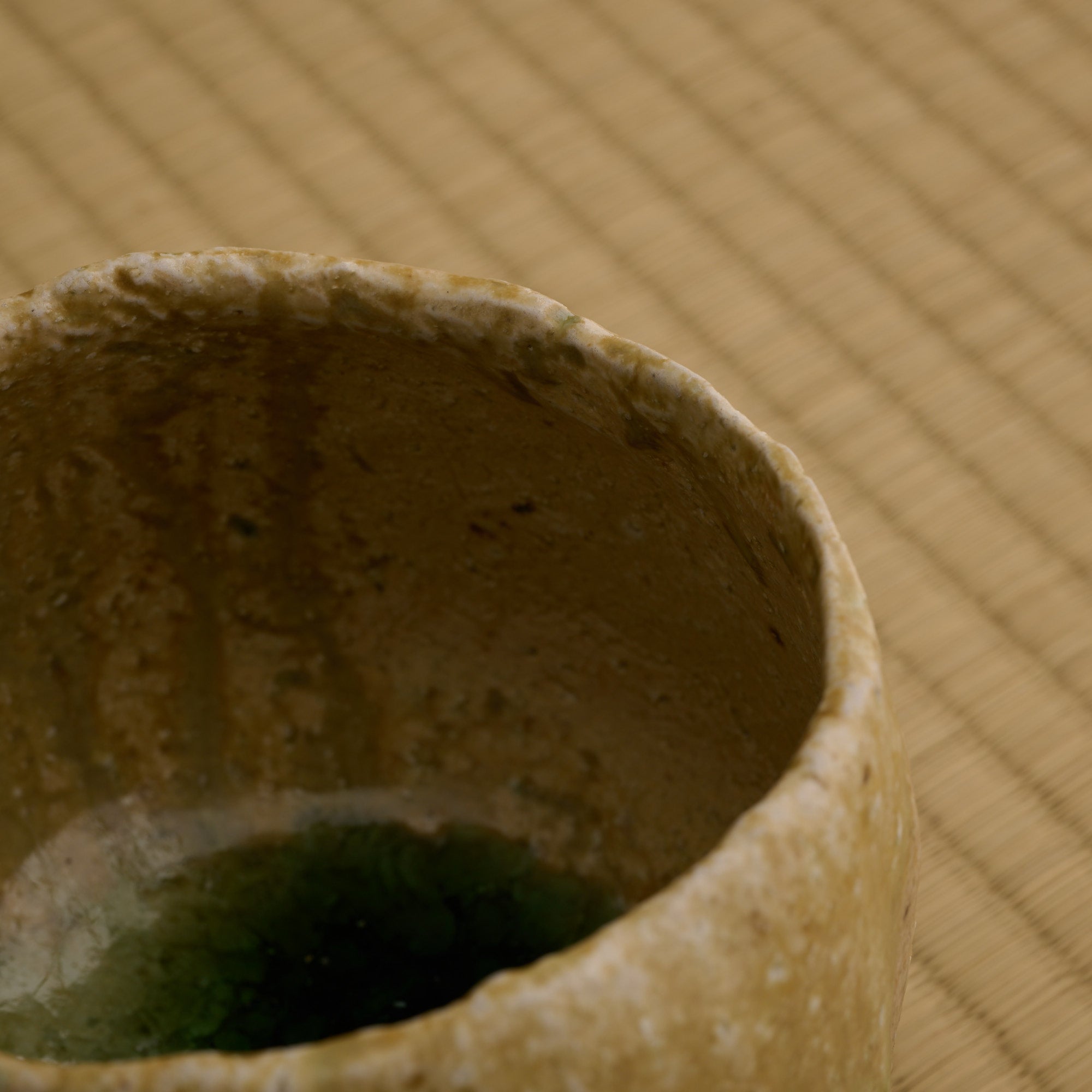 Iga Earthen Round Matcha Bowl