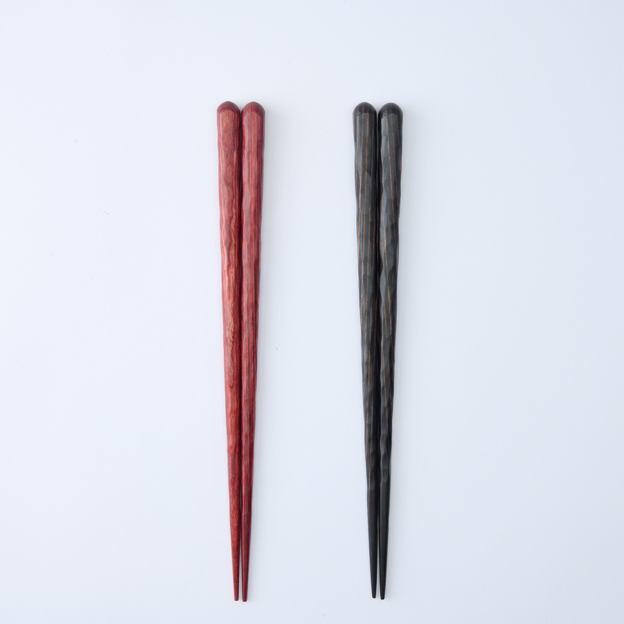 Thick Wavy Grip Wood Grain Chopsticks