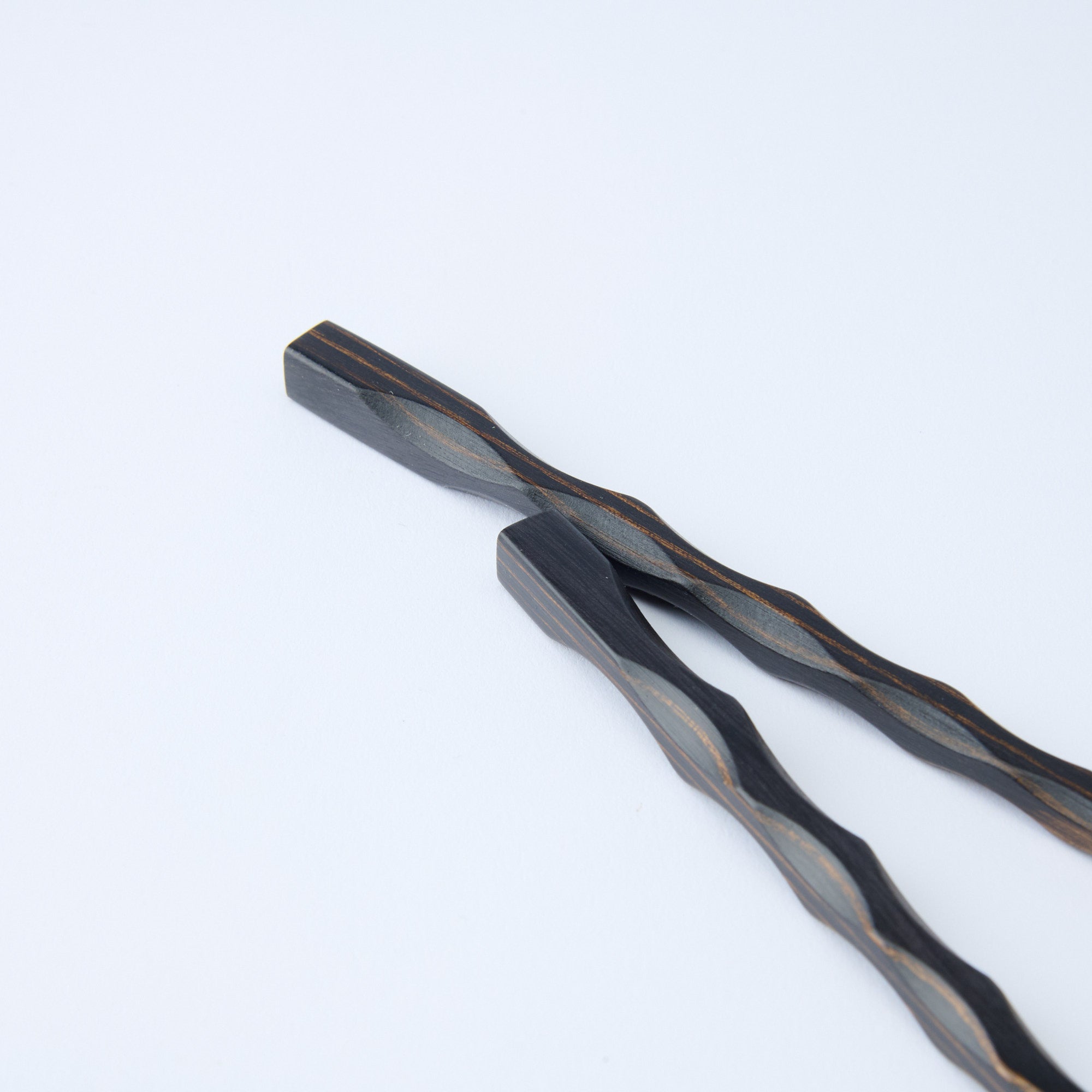Wavy Grip Wood Grain Chopsticks