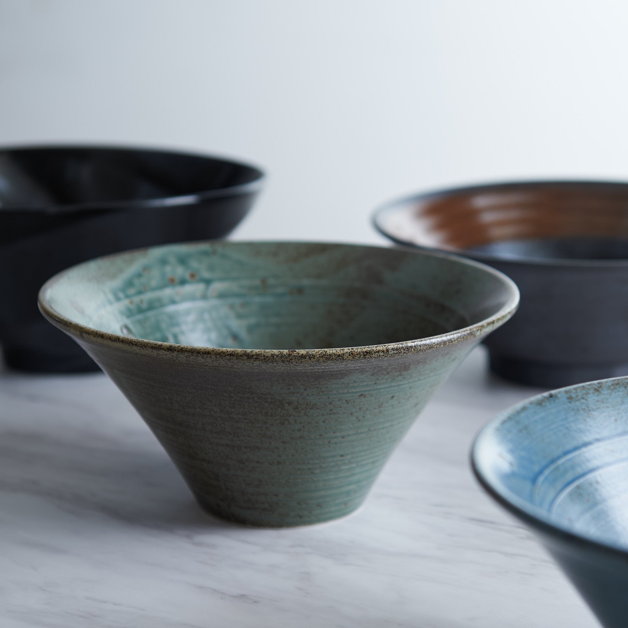 Wabi Green Ramen Bowl 8.4 IN