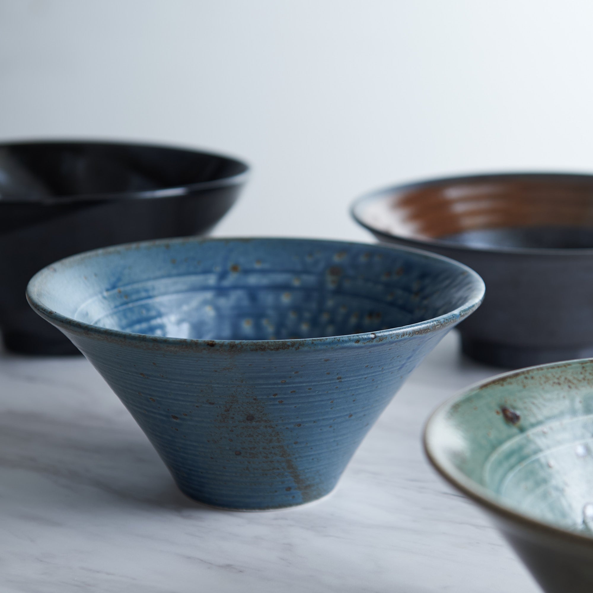 Wabi Blue Ramen Bowl 8.4 IN