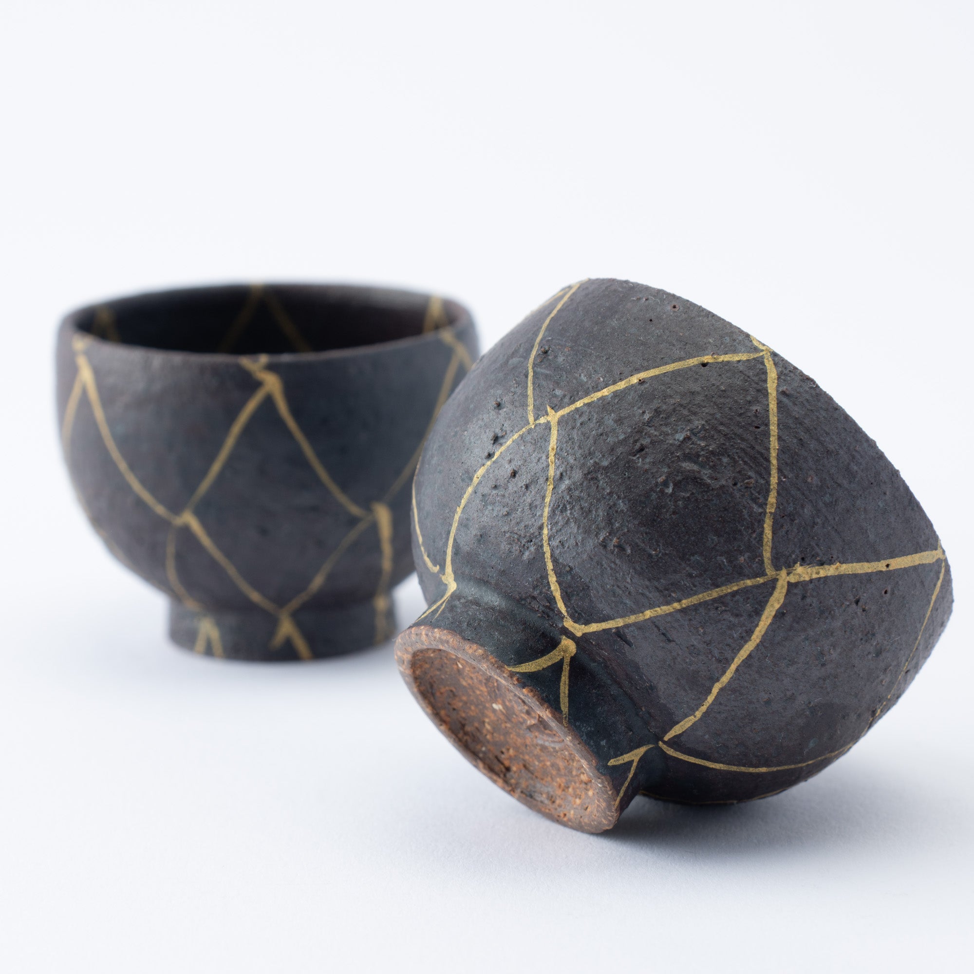 Jarra de sake Kinsai Mesh Design Katakuchi