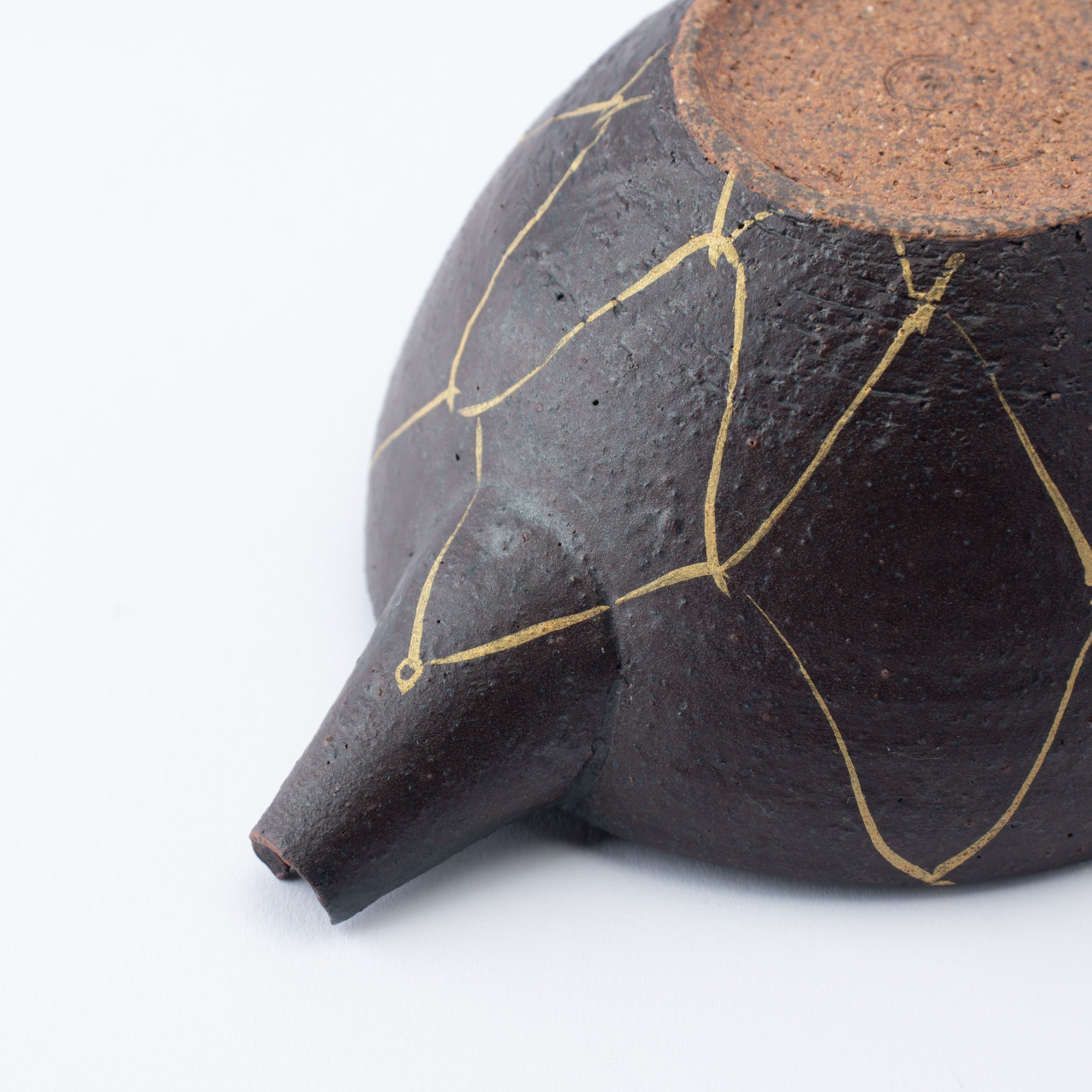 Jarra de sake Kinsai Mesh Design Katakuchi