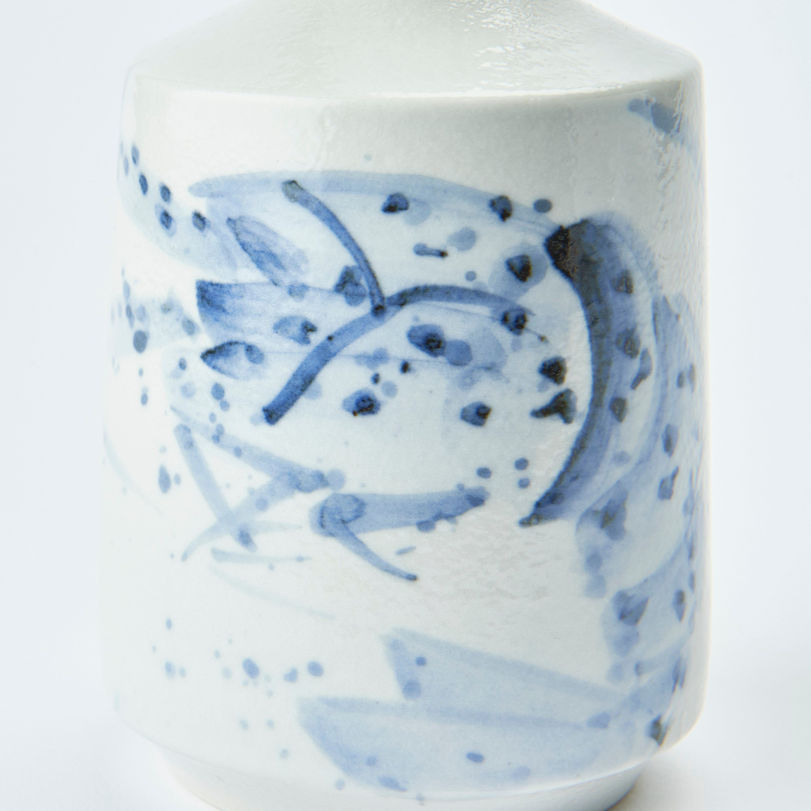 Sea Creatures in Blue Sake Set