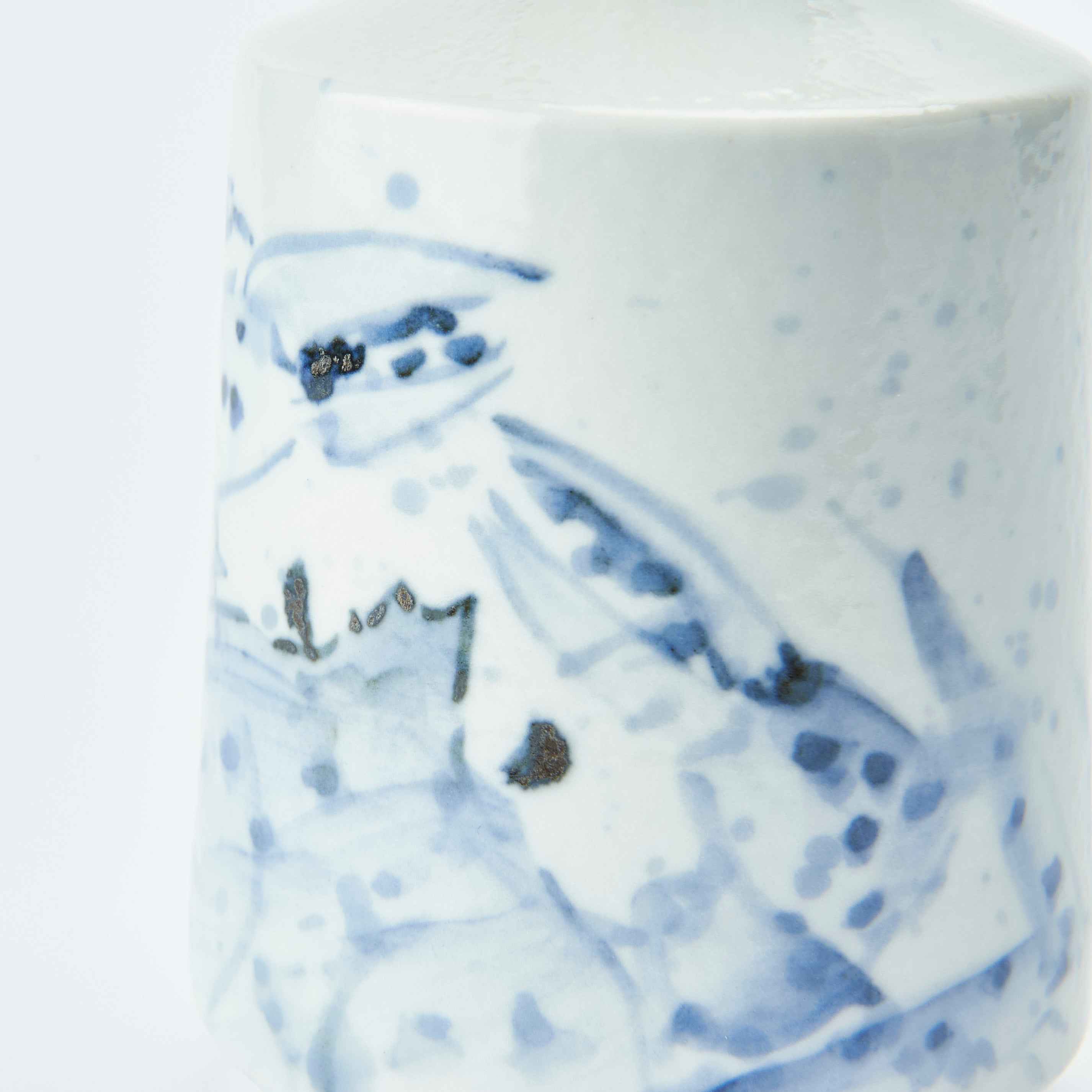 Sea Creatures in Blue Sake Set