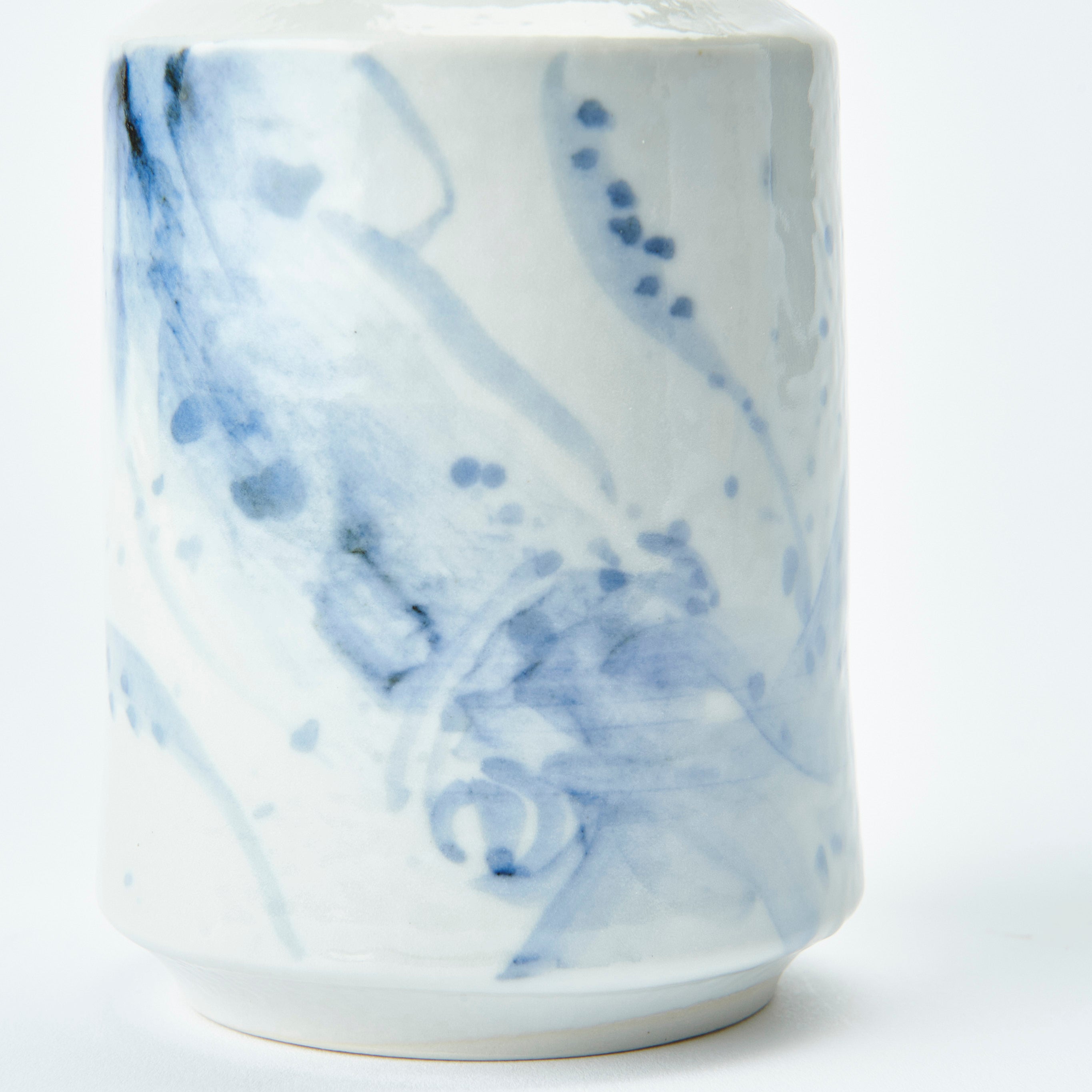 Sea Creatures in Blue Sake Set