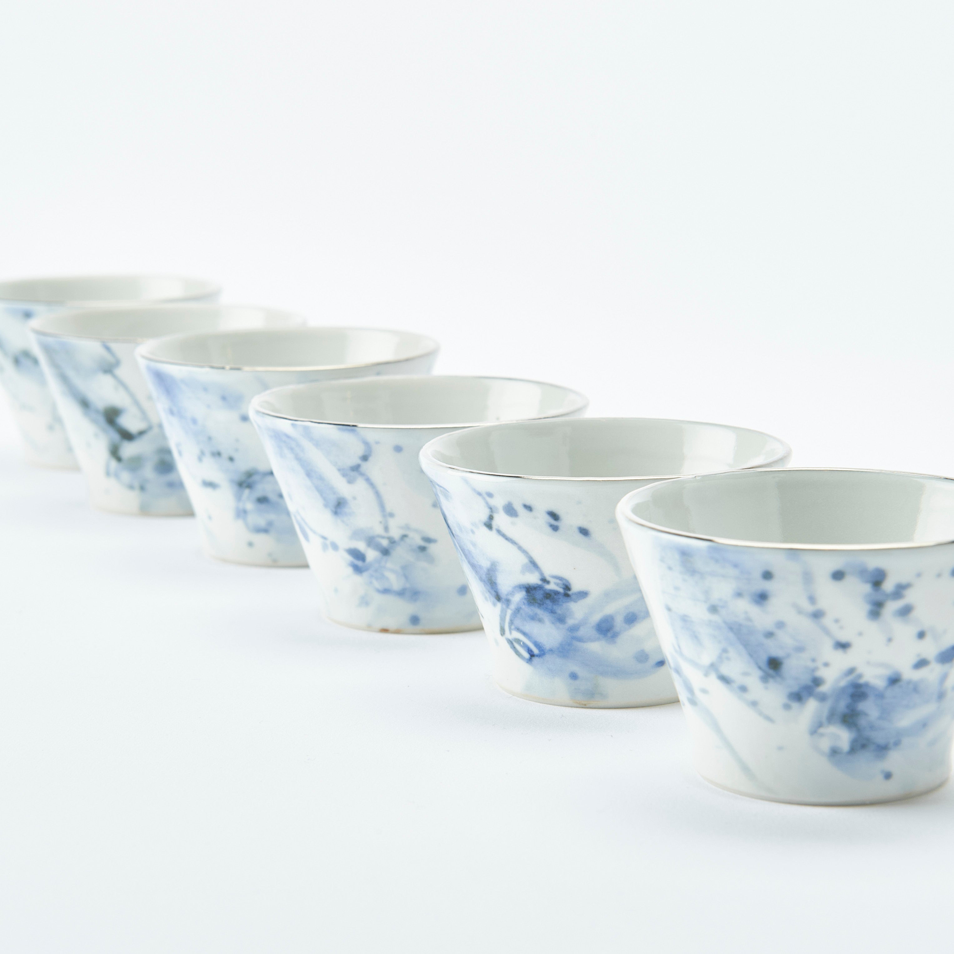 Sea Creatures in Blue Sake Set