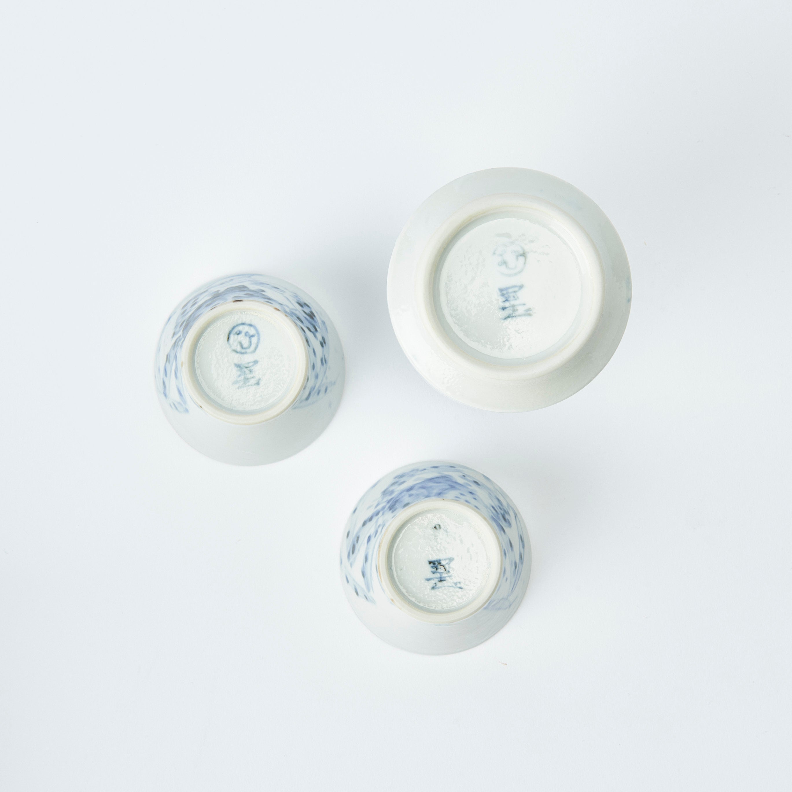 Sea Creatures in Blue Sake Set
