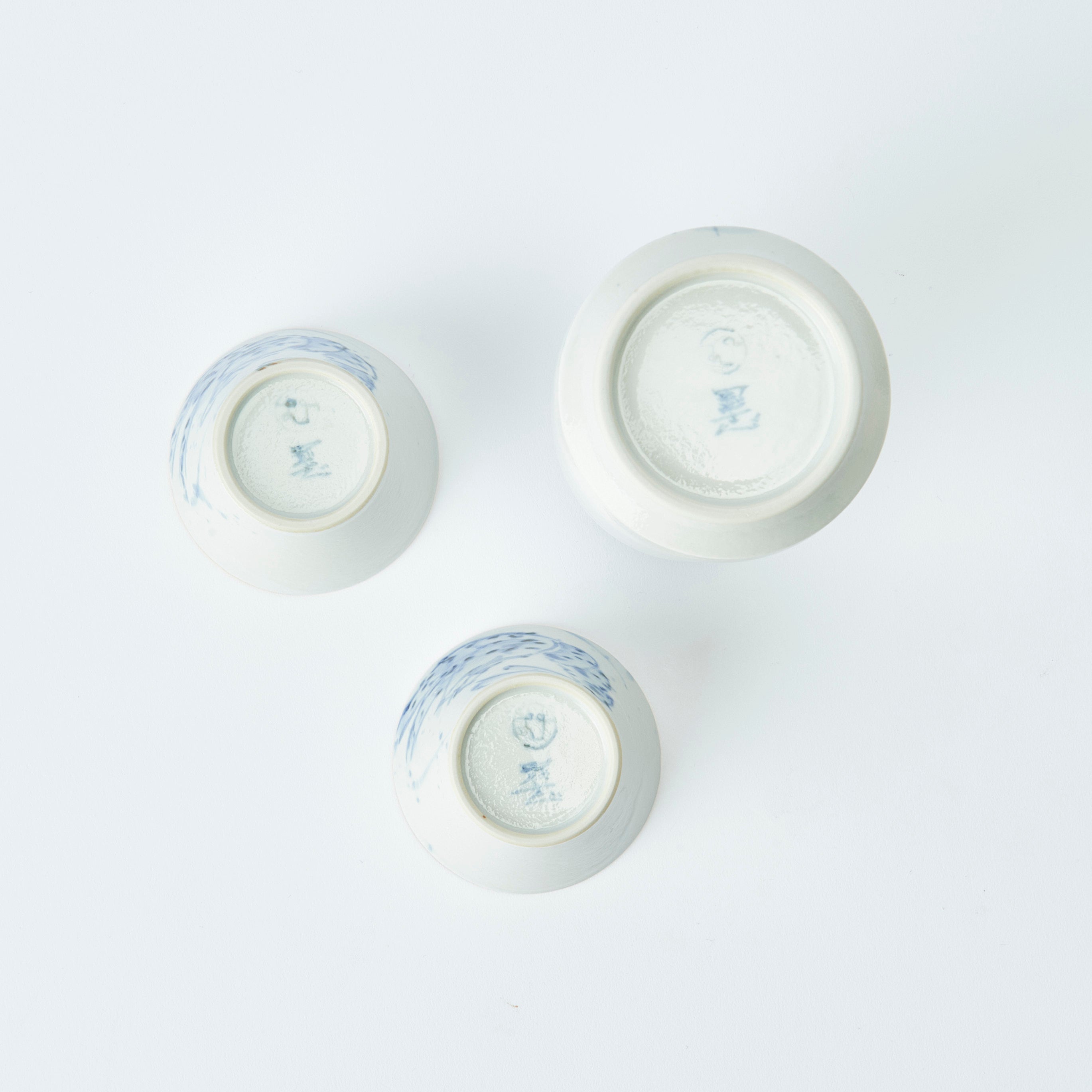 Sea Creatures in Blue Sake Set