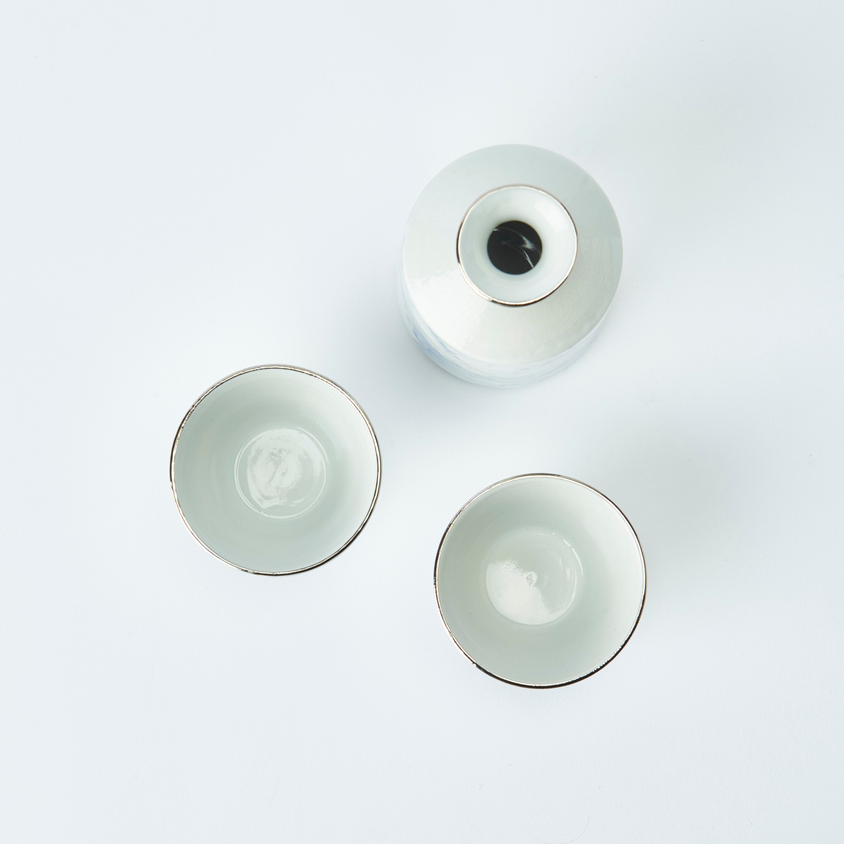 Sea Creatures in Blue Sake Set