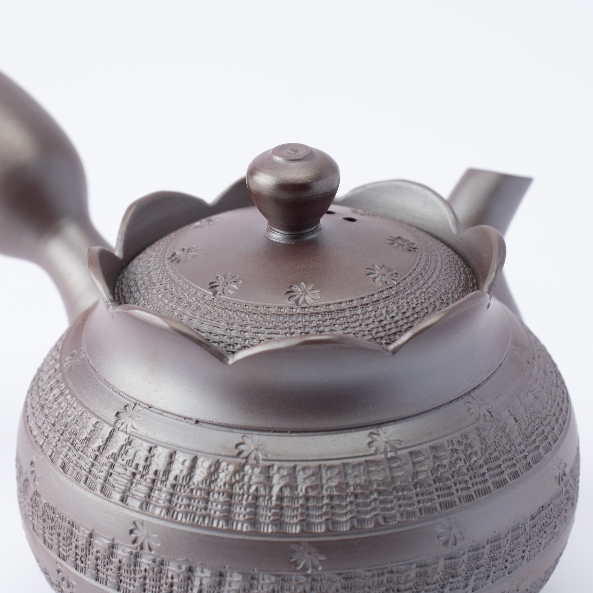 Floral Carving Japanese Tea Set