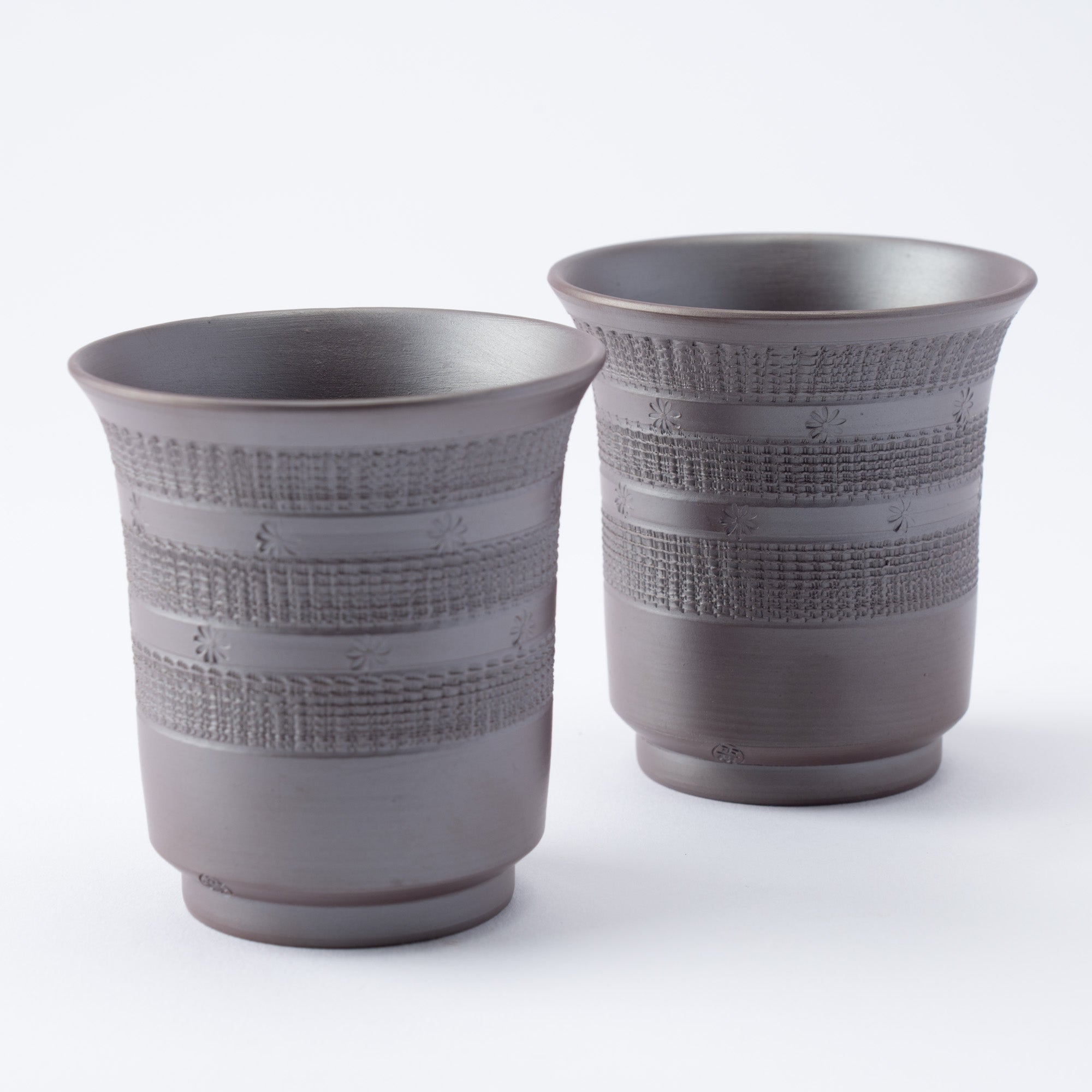 Floral Carving Japanese Tea Set