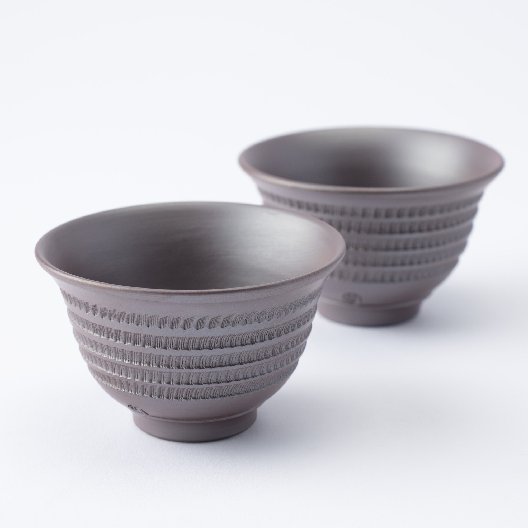 Linear Carving Japanese Tea Set