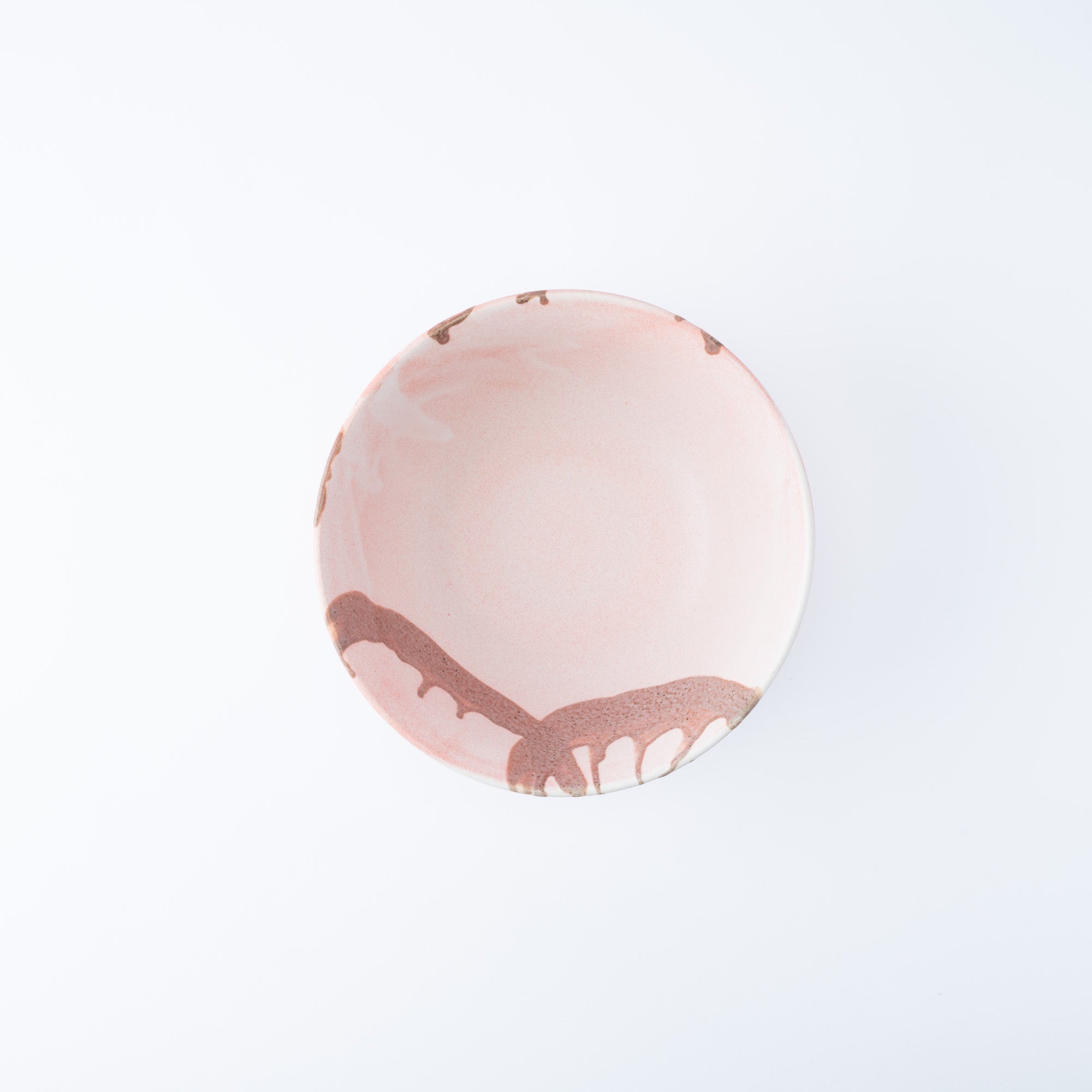 Earthy Stroke Pink Ramen Bowl 8.9 IN