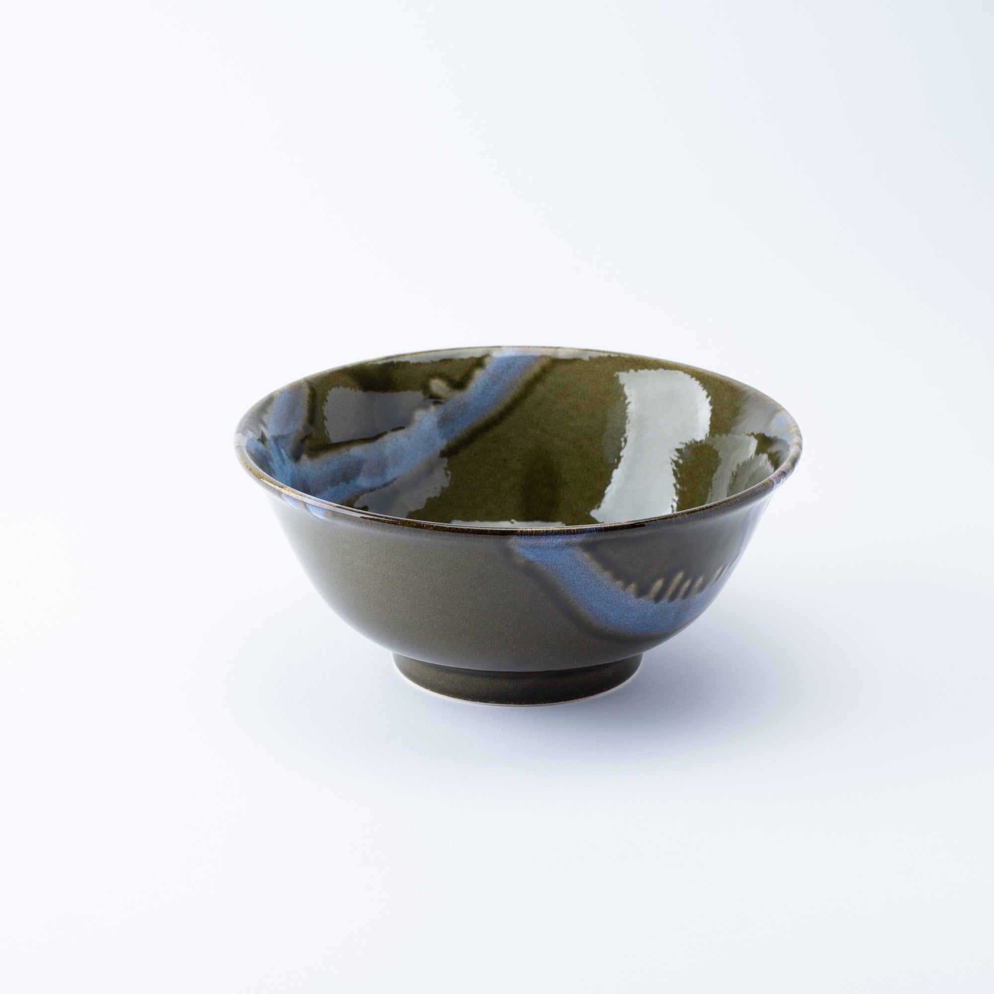 Blue Stroke Green Ramen Bowl 8.9 IN