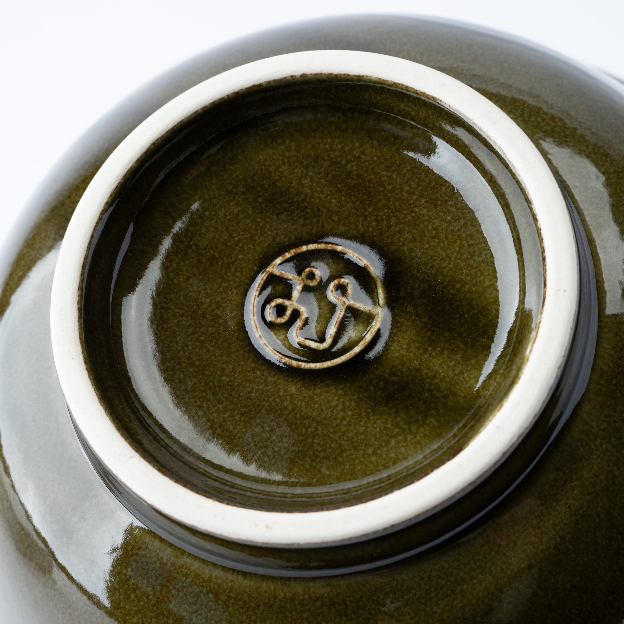 Blue Stroke Green Ramen Bowl 8.9 IN