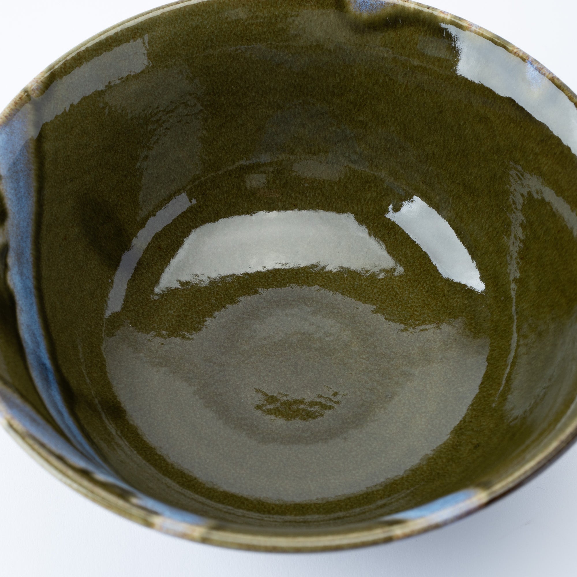 Blue Stroke Green Ramen Bowl 8.9 IN