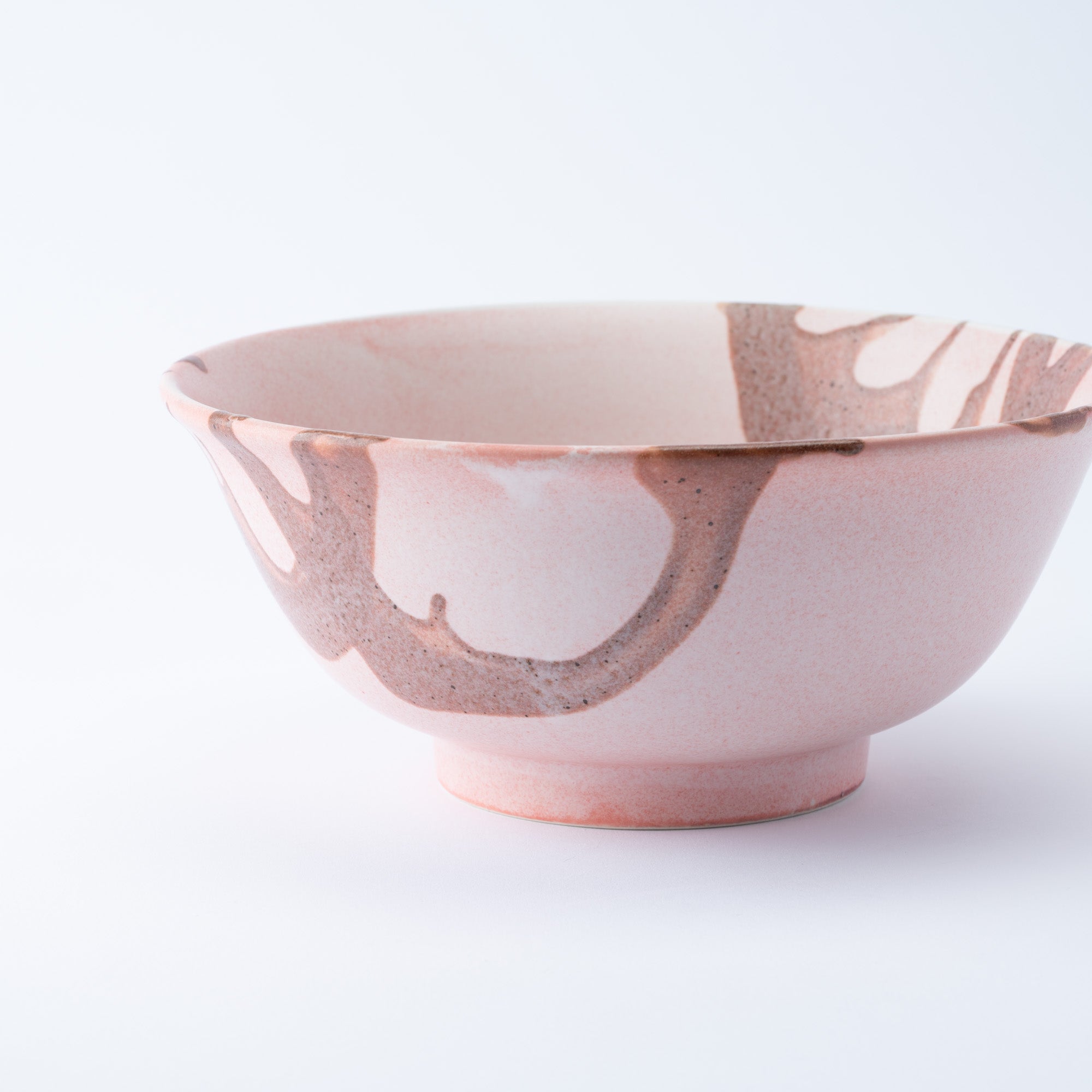 Earthy Stroke Pink Ramen Bowl 8.9 IN