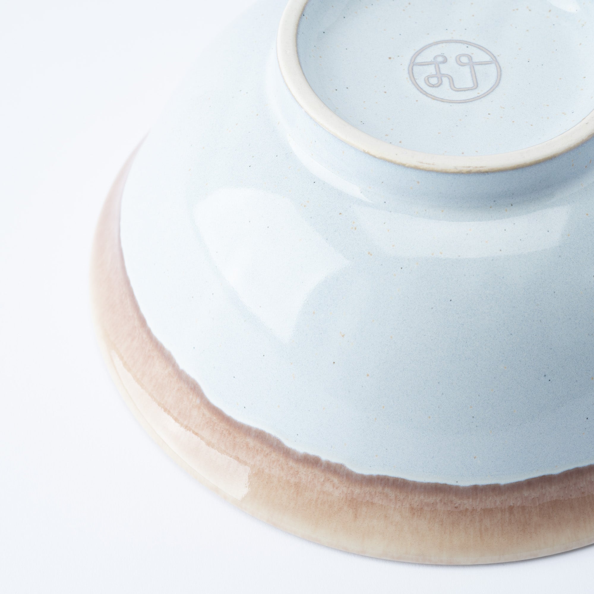 Earth-Rim Speckled Gray Ramen Bowl 8.9 IN