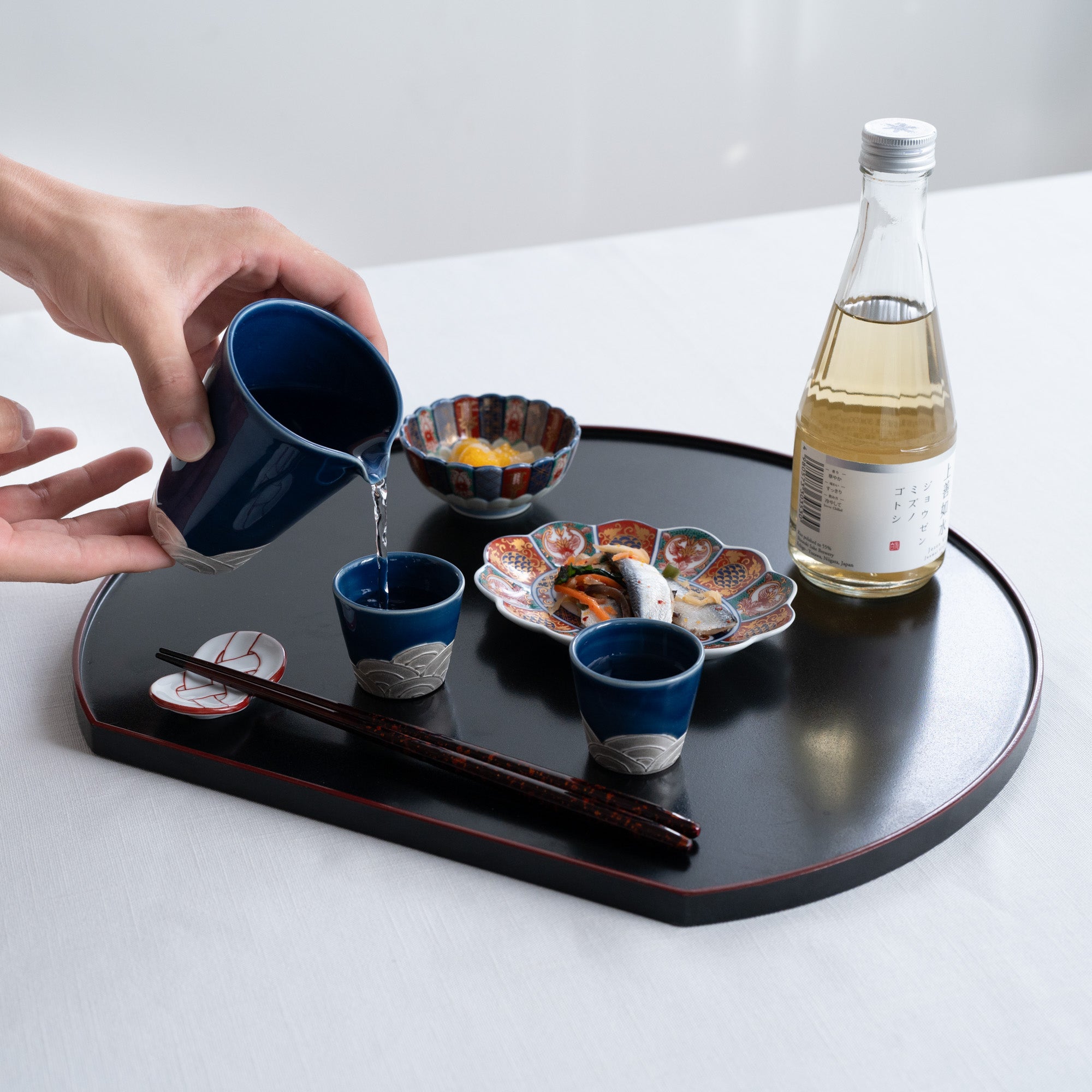 Reversible Half Moon Shaped Tray